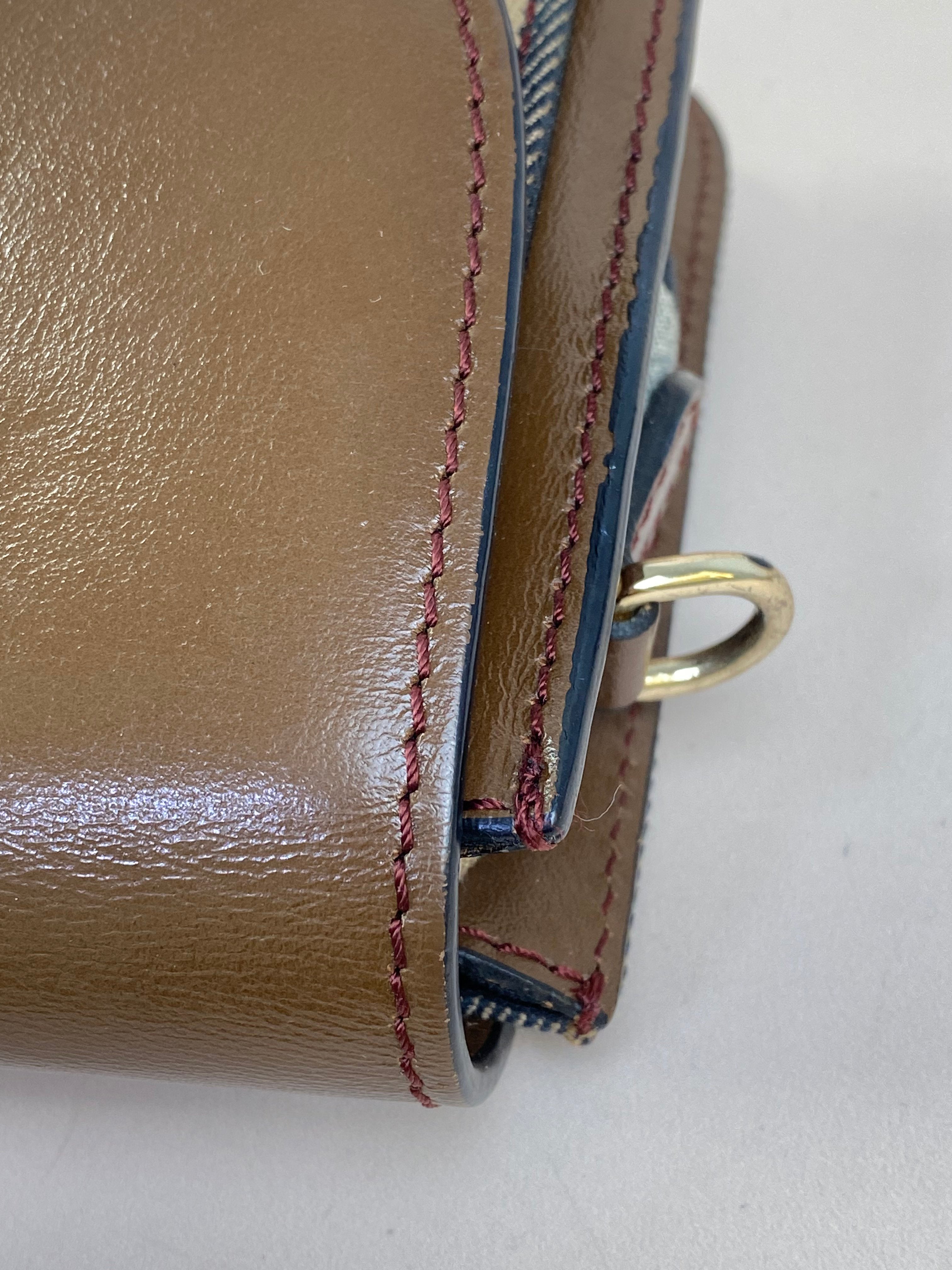 Burberry Brown House Check Small Shoulder Bag