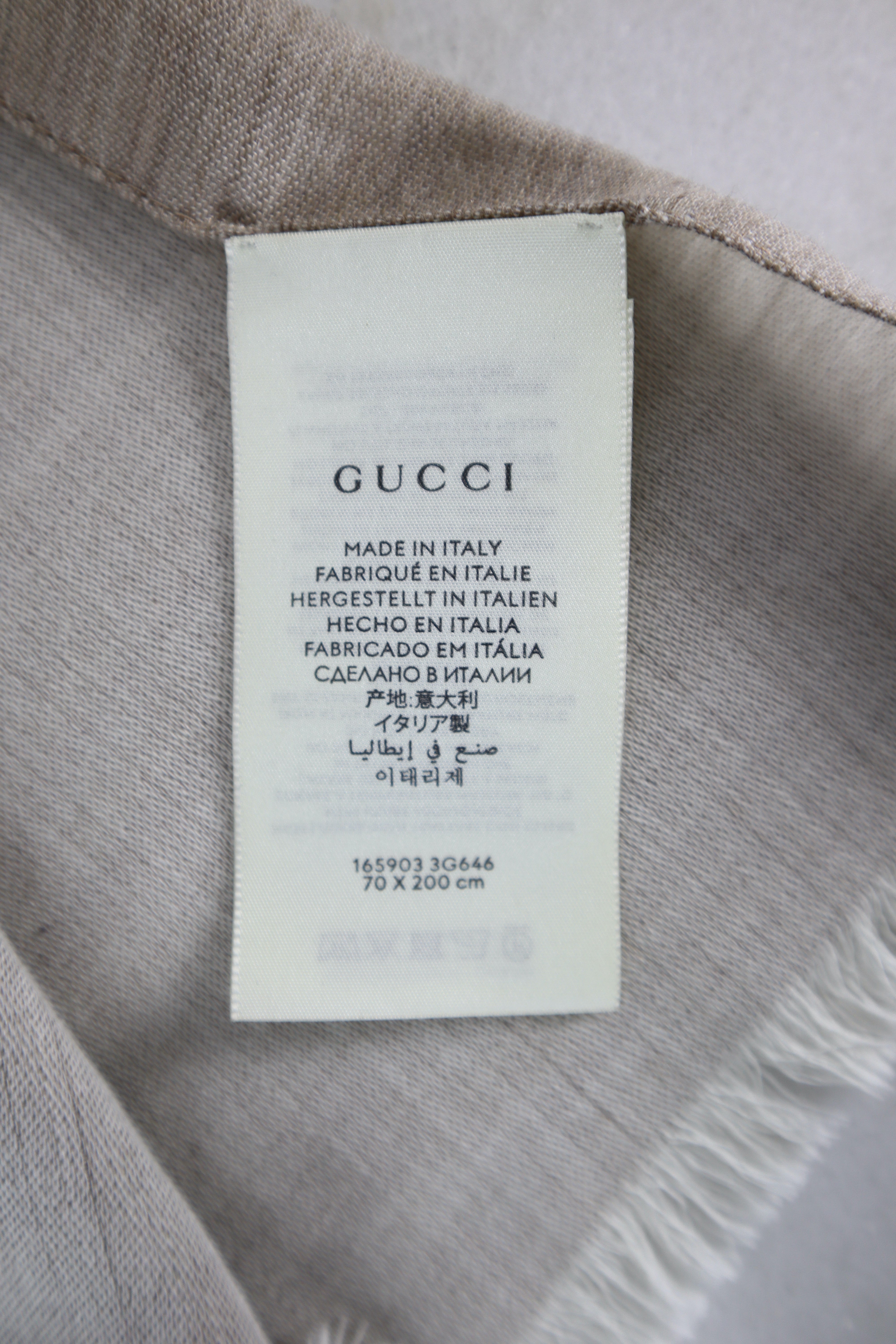 Gucci Beige GG Scarf-Scarf-Gucci-The Closet Egypt