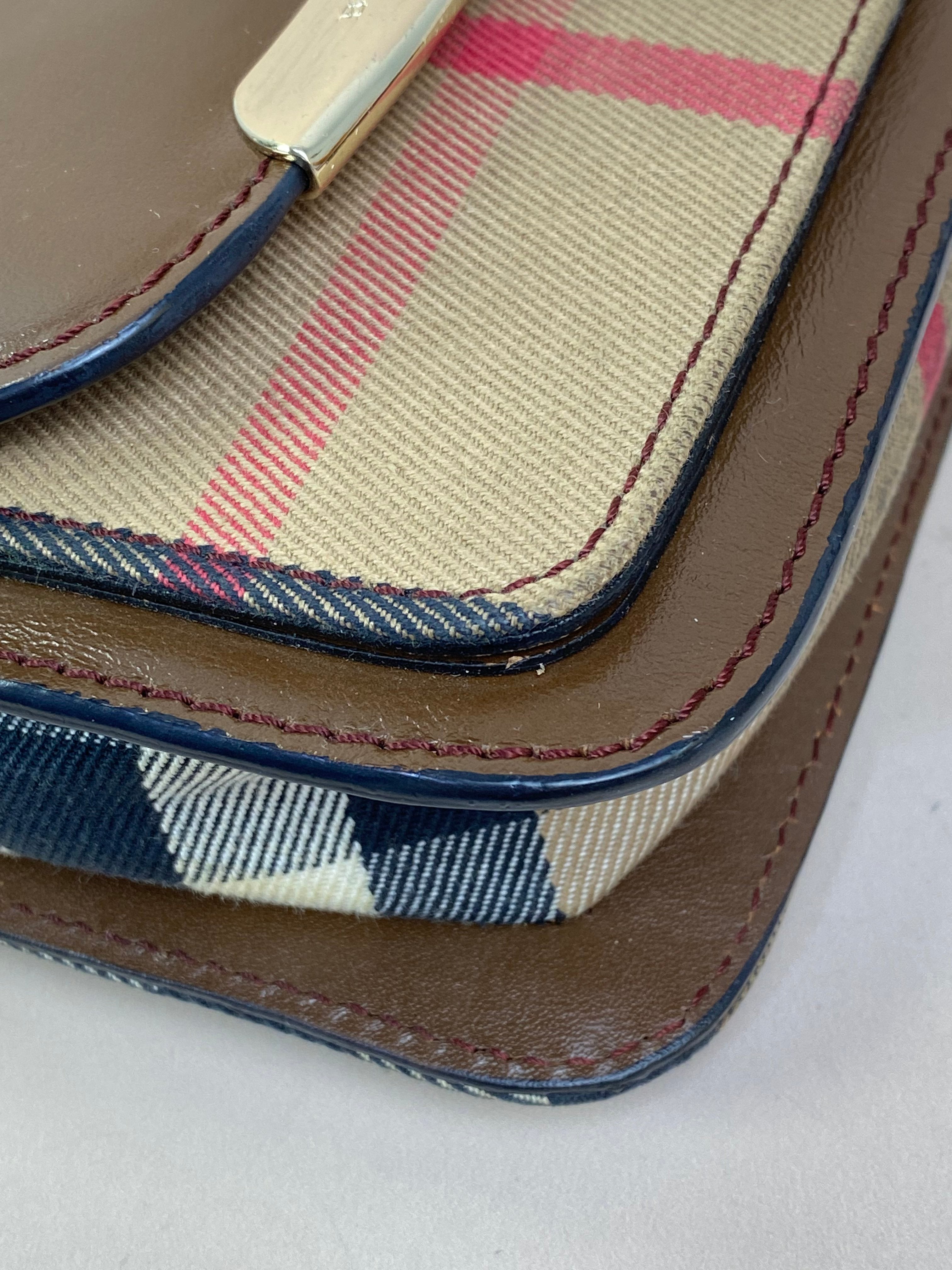 Burberry Brown House Check Small Shoulder Bag
