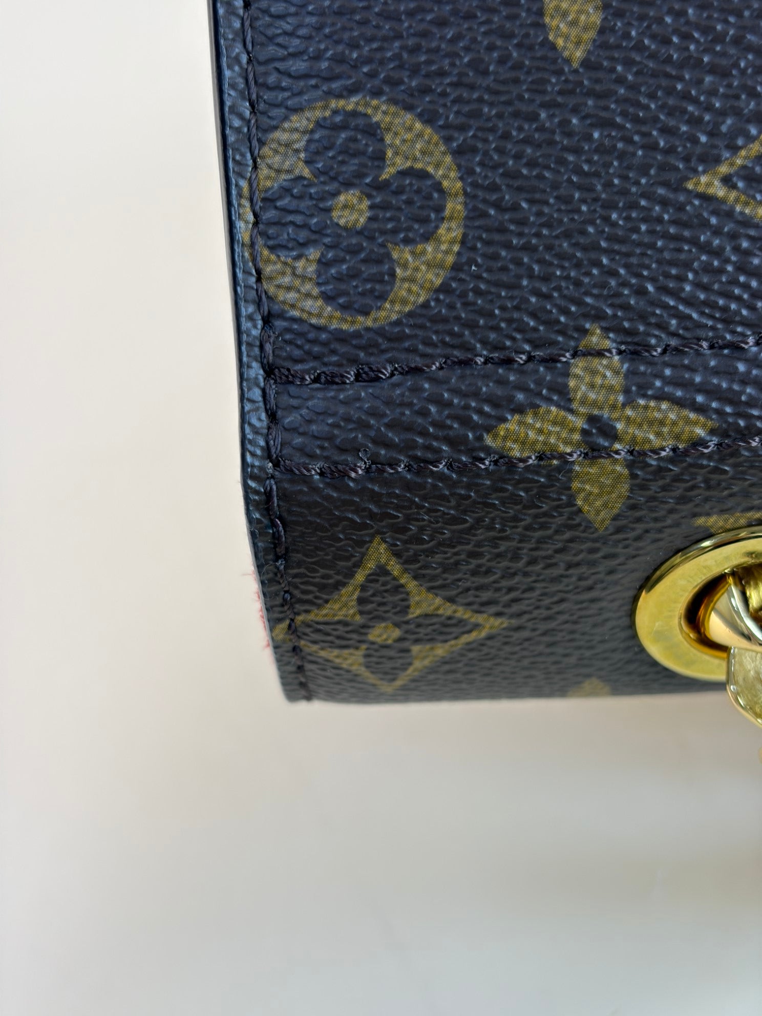 Louis Vuitton Monogram red flap Victoire Bag