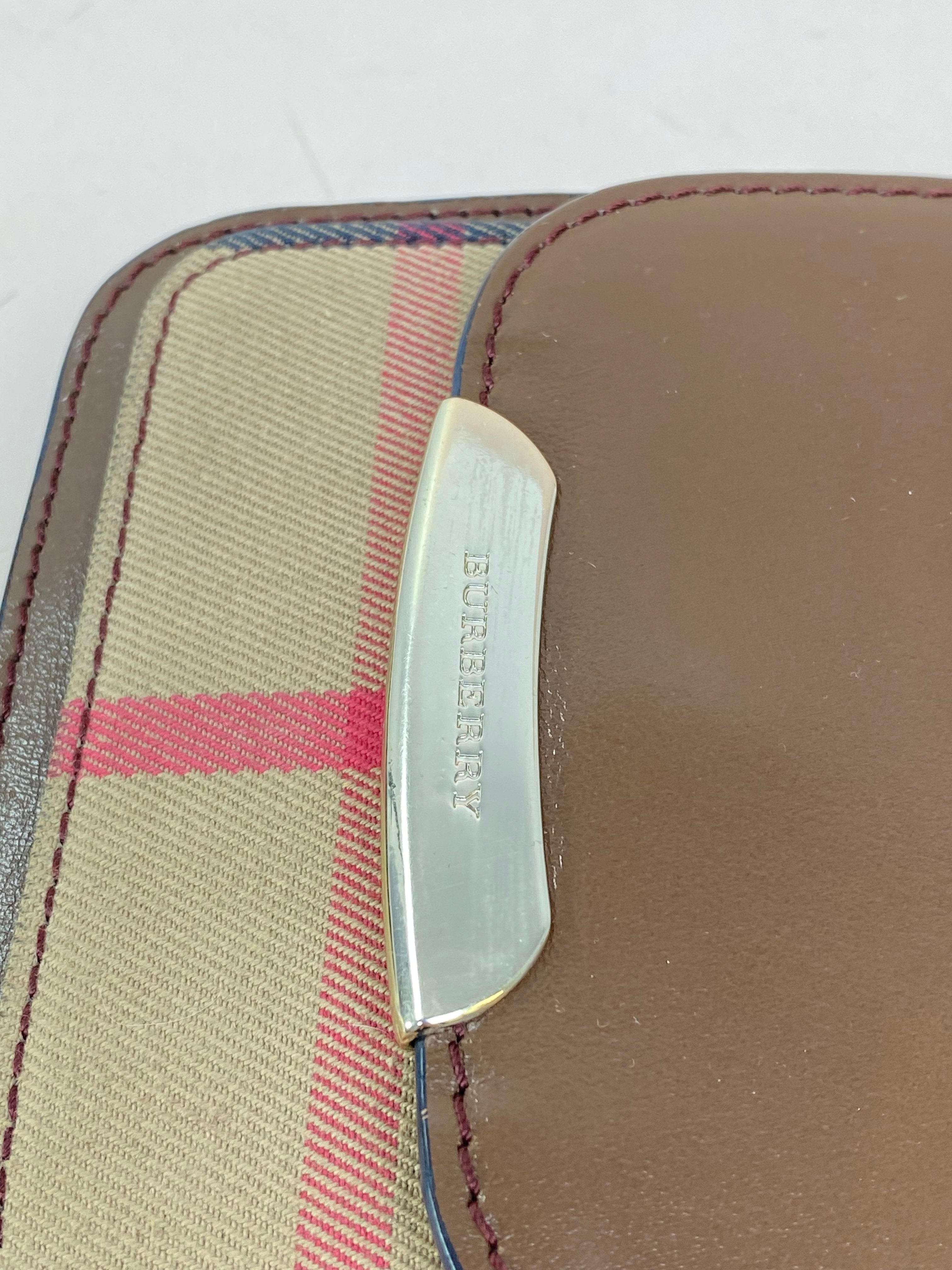 Burberry Brown House Check Small Shoulder Bag