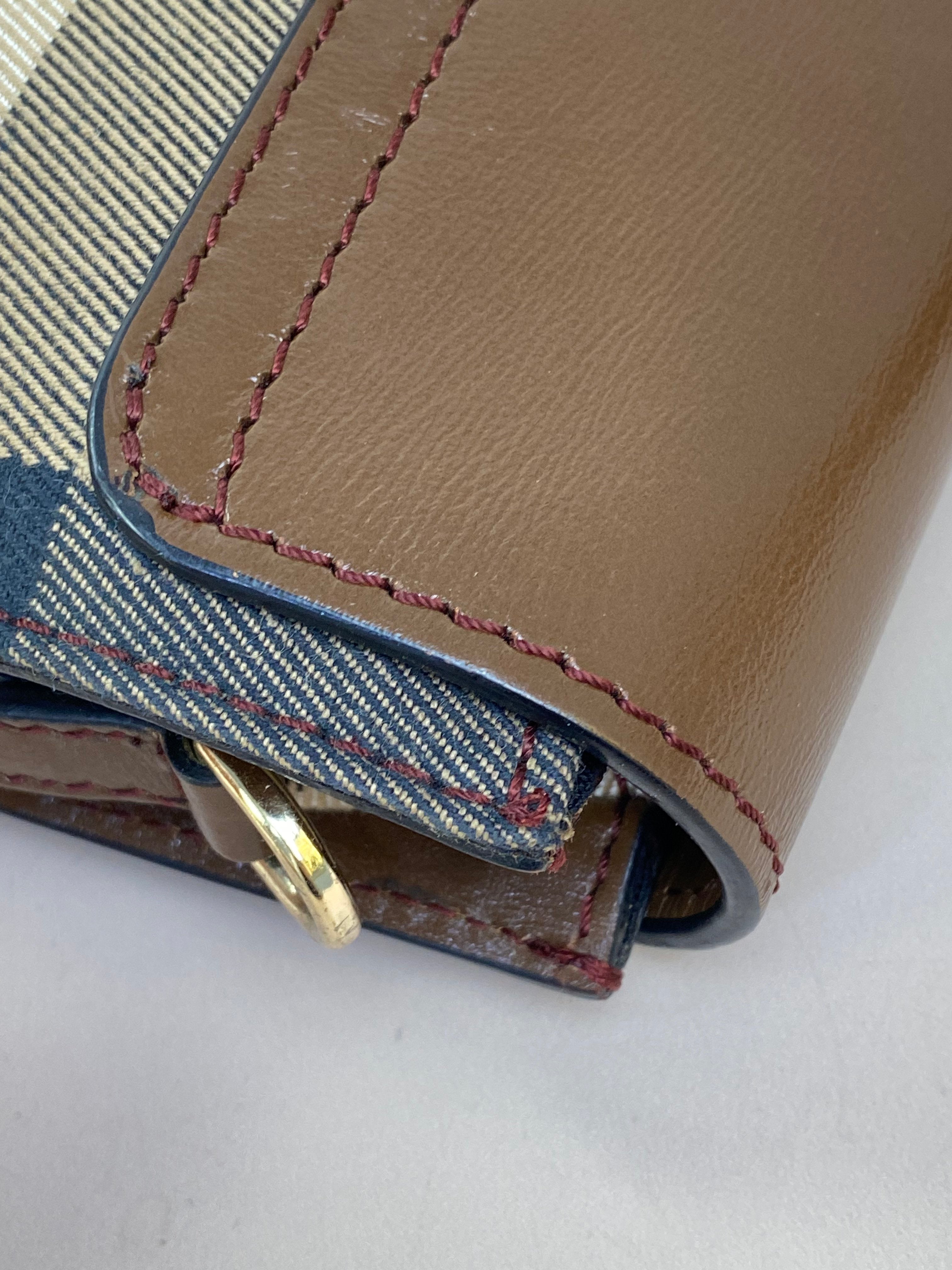 Burberry Brown House Check Small Shoulder Bag