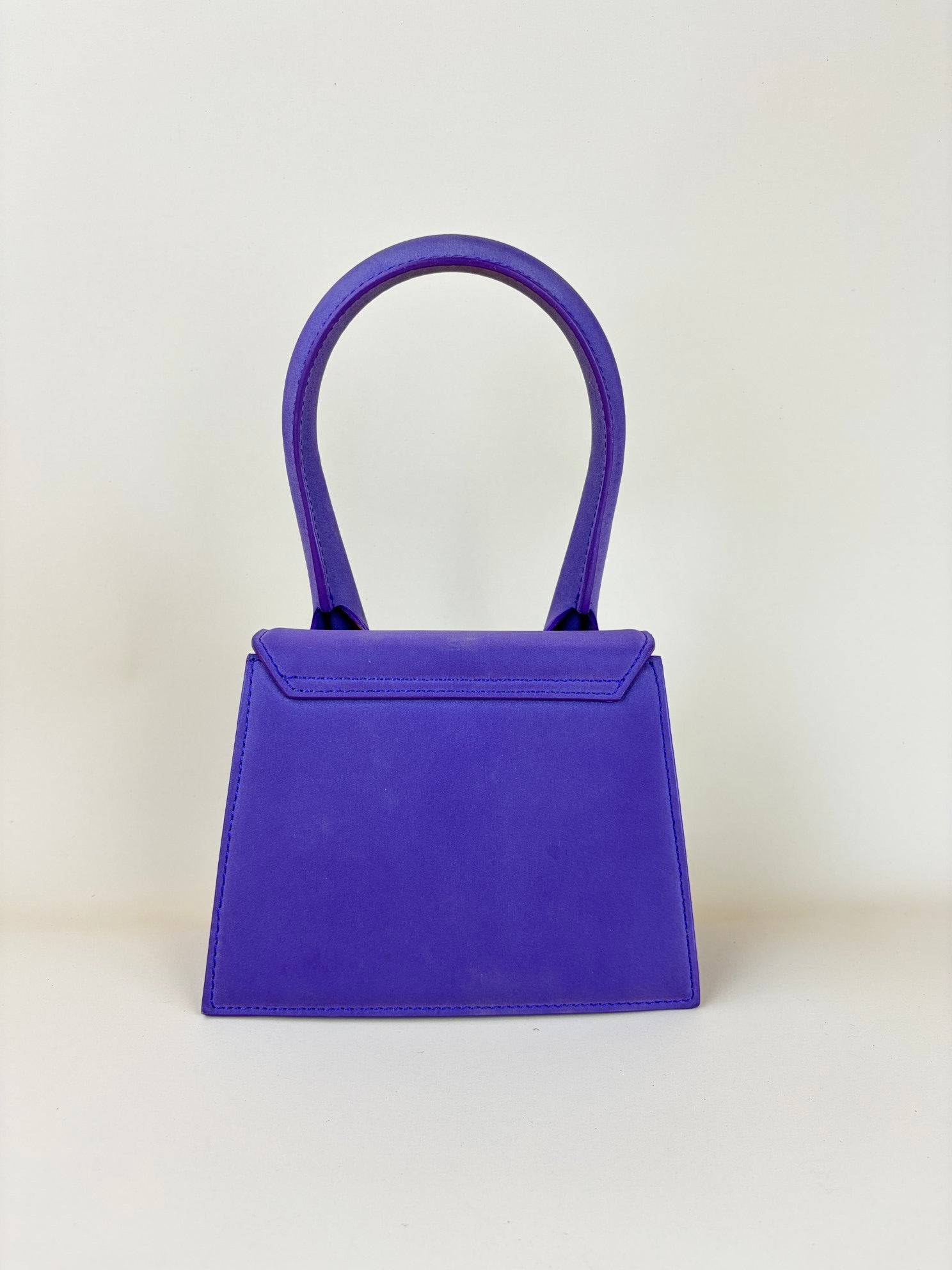 Jacquemus Purple nubuck moyen medium Chiquita tote bag