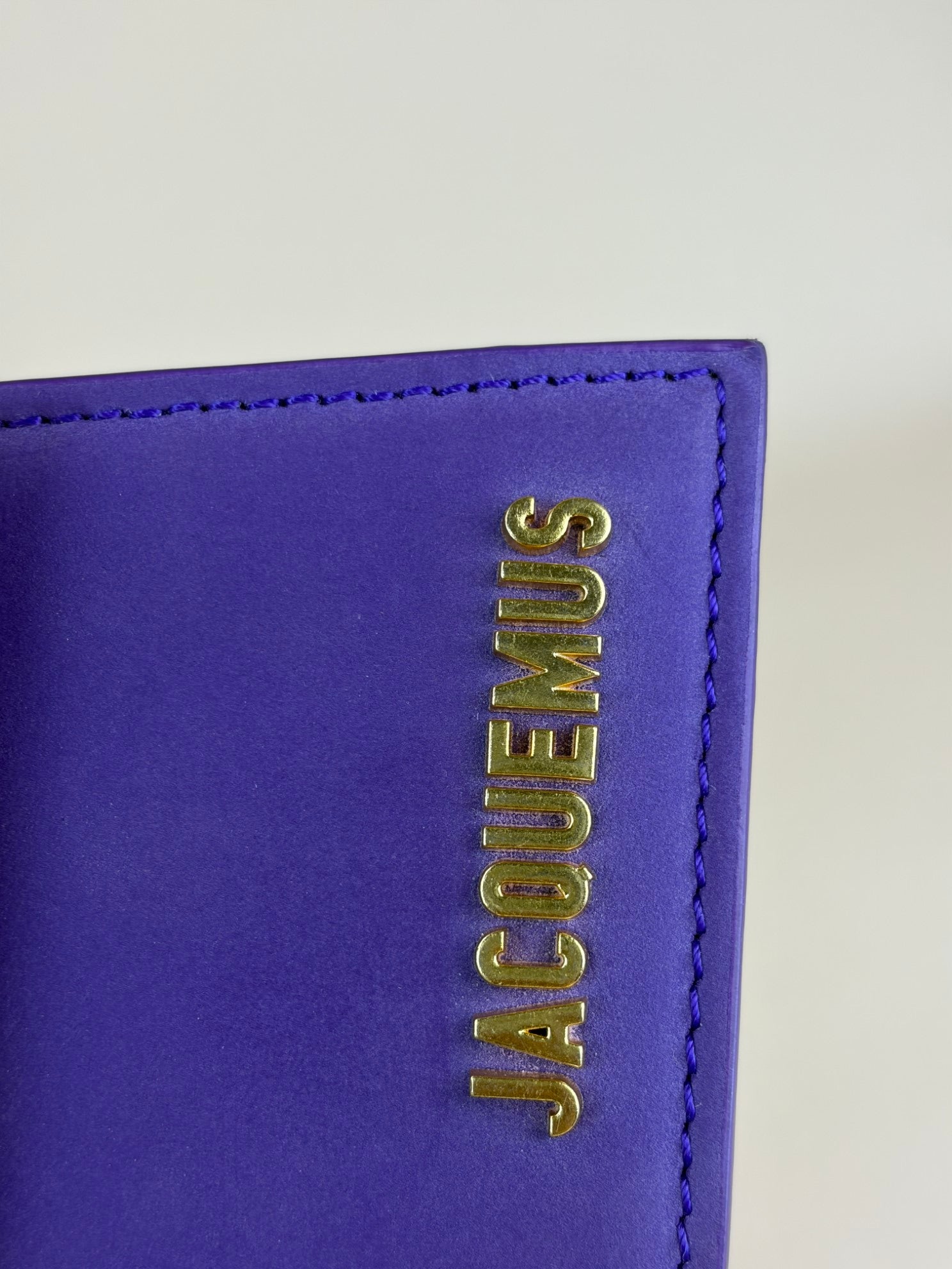 Jacquemus Purple nubuck moyen medium Chiquita tote bag