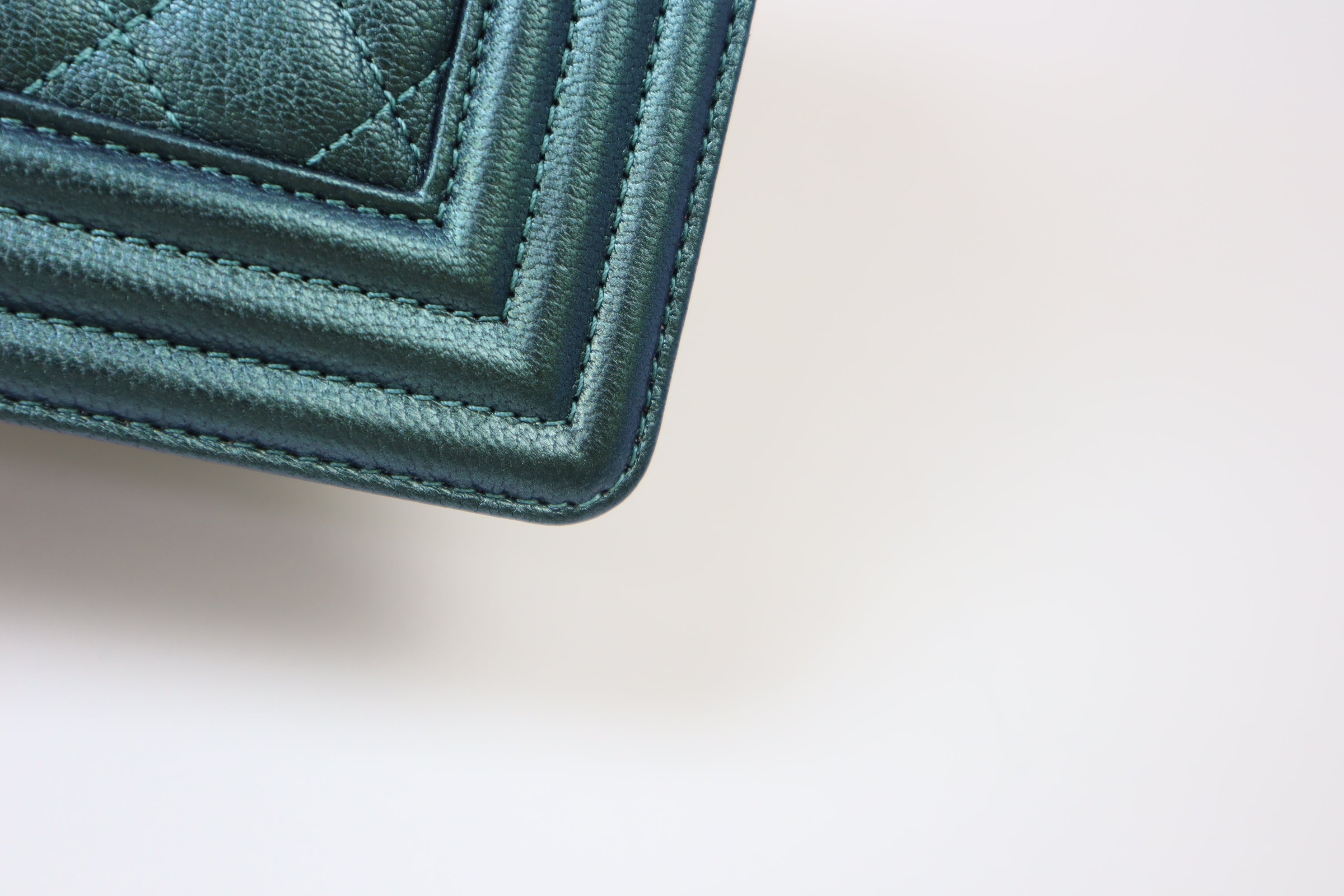 Chanel Green CC Medium Boy Flap Bag