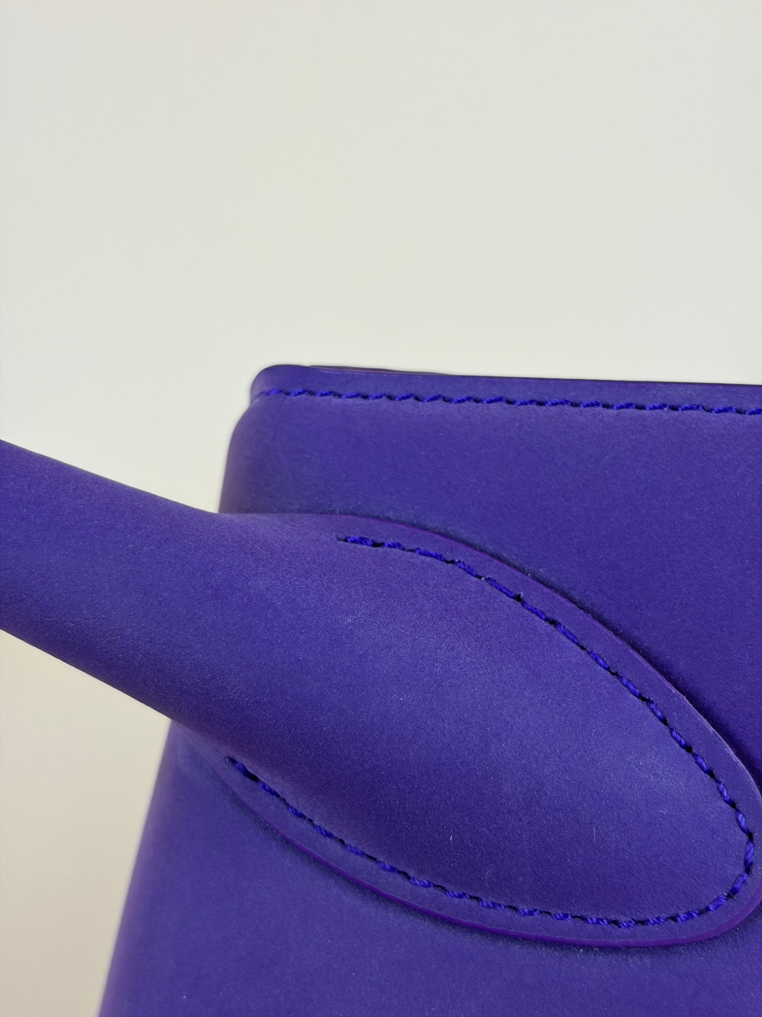 Jacquemus Purple nubuck moyen medium Chiquita tote bag