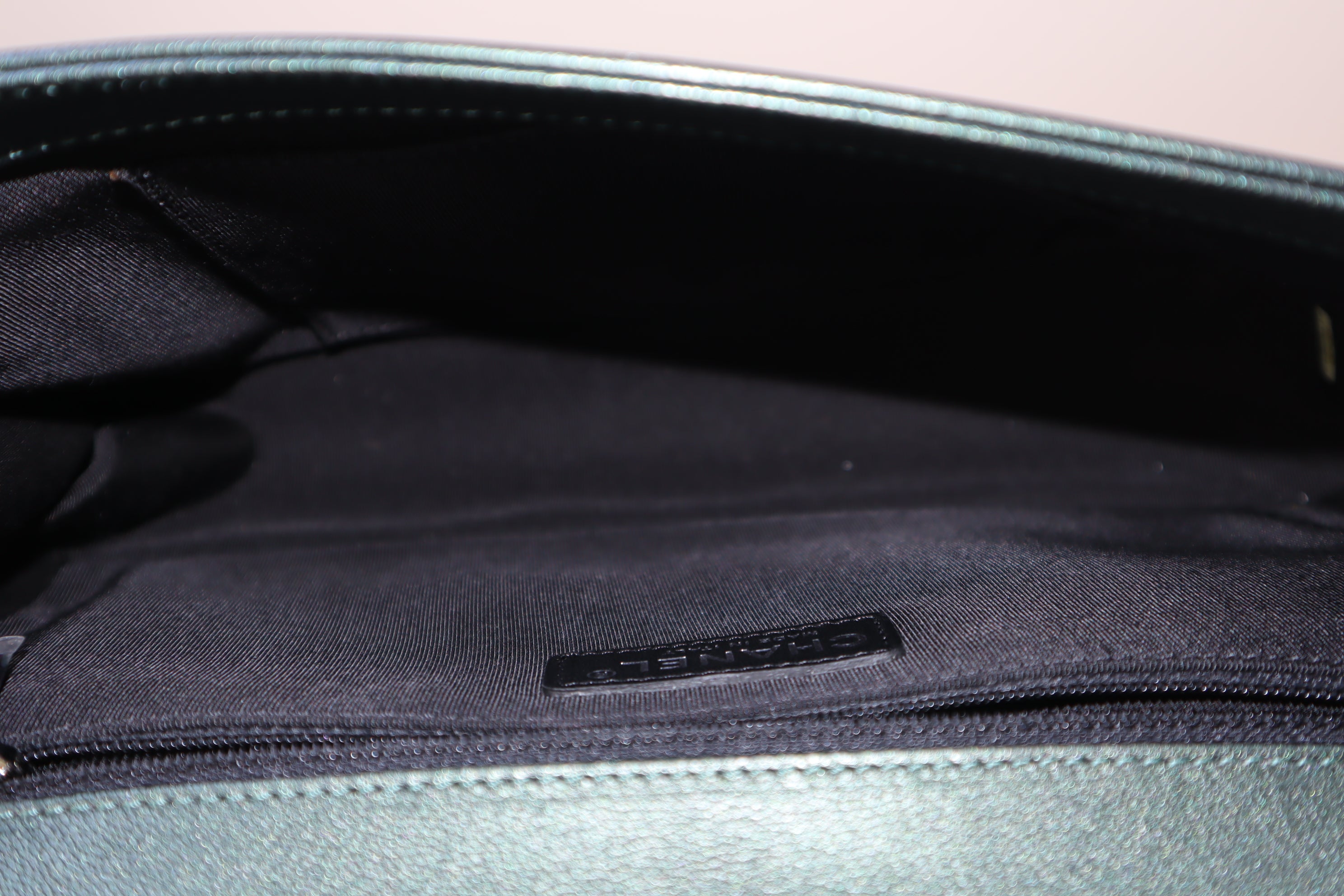 Chanel Green CC Medium Boy Flap Bag