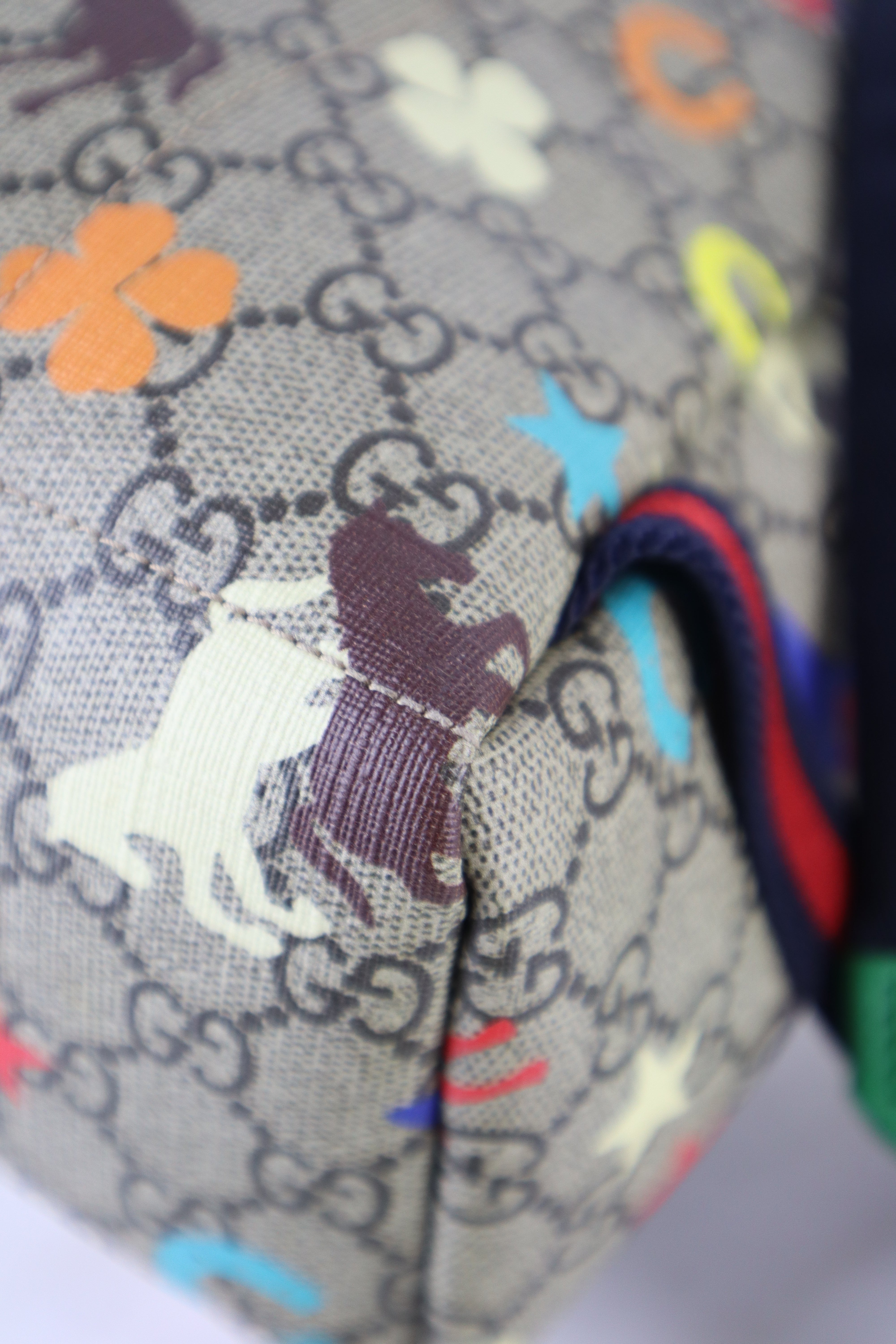 Gucci Multicolor GG Children Print Backpack Bag