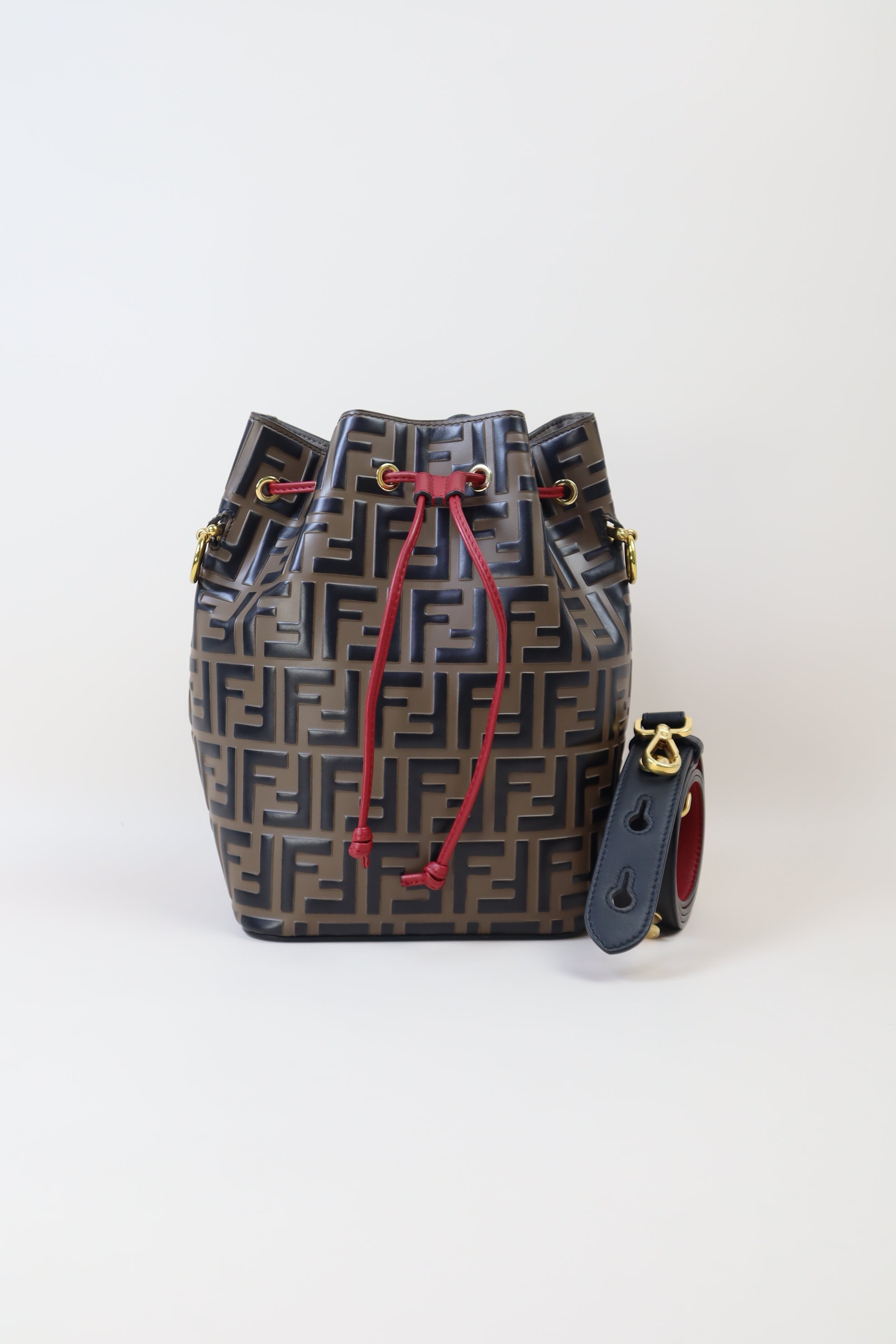 Fendi Bicolor FF Mon Tresor Bucket Bag