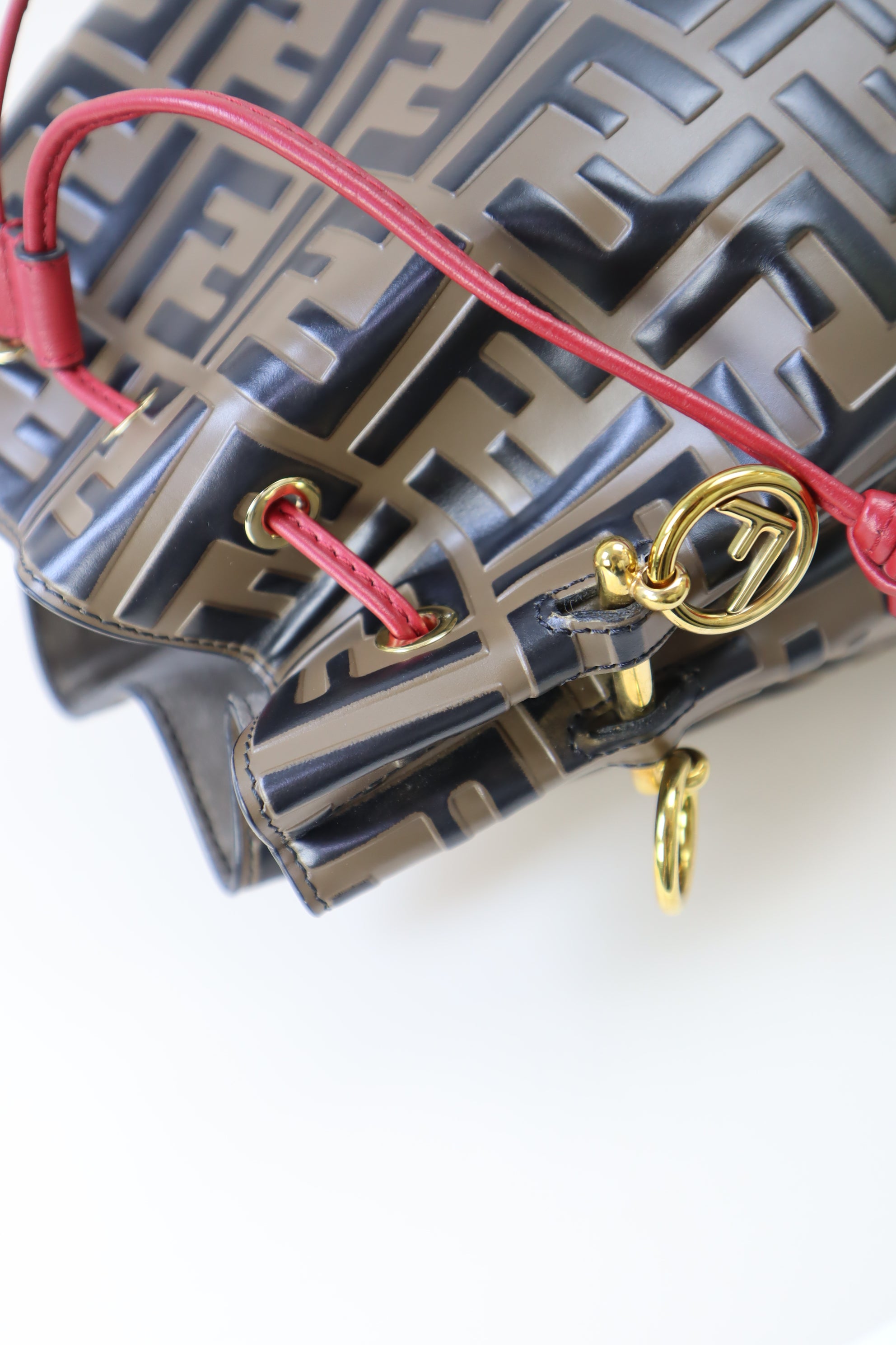Fendi Bicolor FF Mon Tresor Bucket Bag