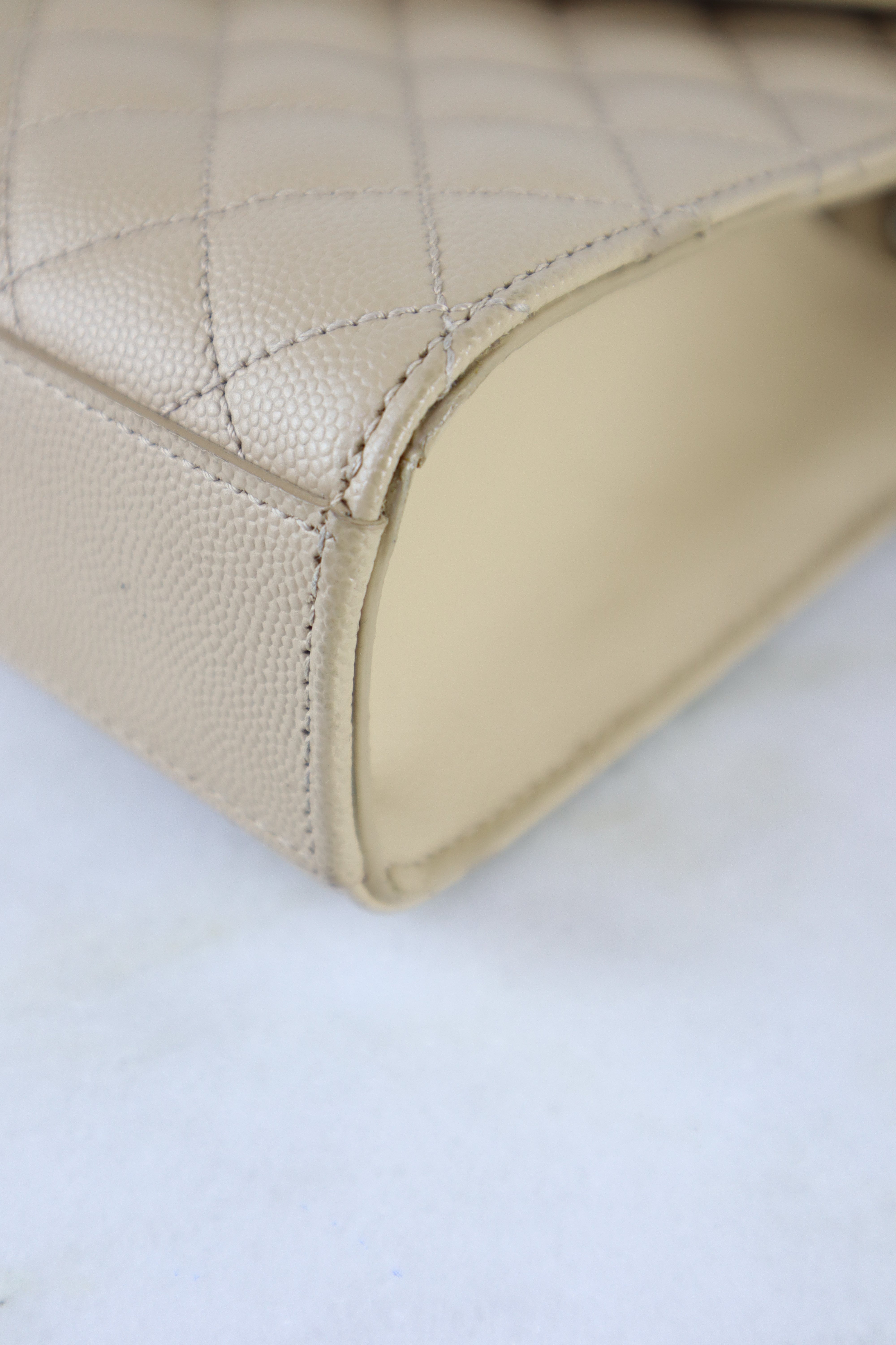 YSL Beige Envelope Medium Crossbody Bag