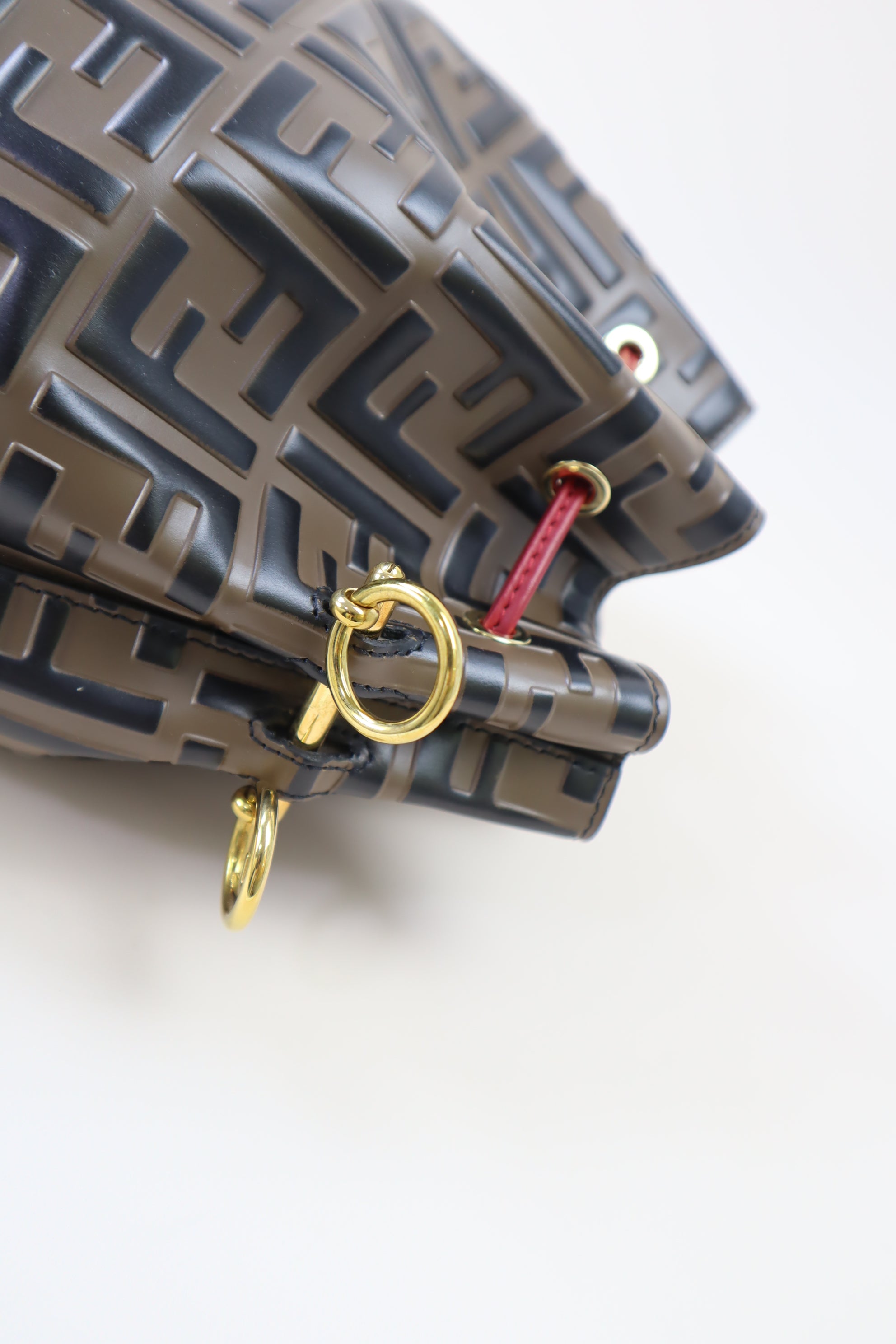 Fendi Bicolor FF Mon Tresor Bucket Bag