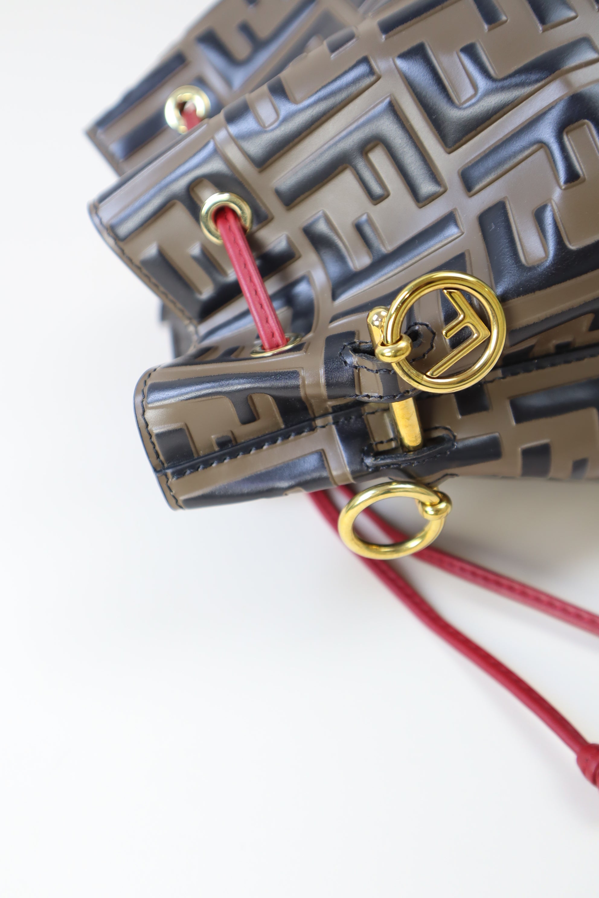Fendi Bicolor FF Mon Tresor Bucket Bag
