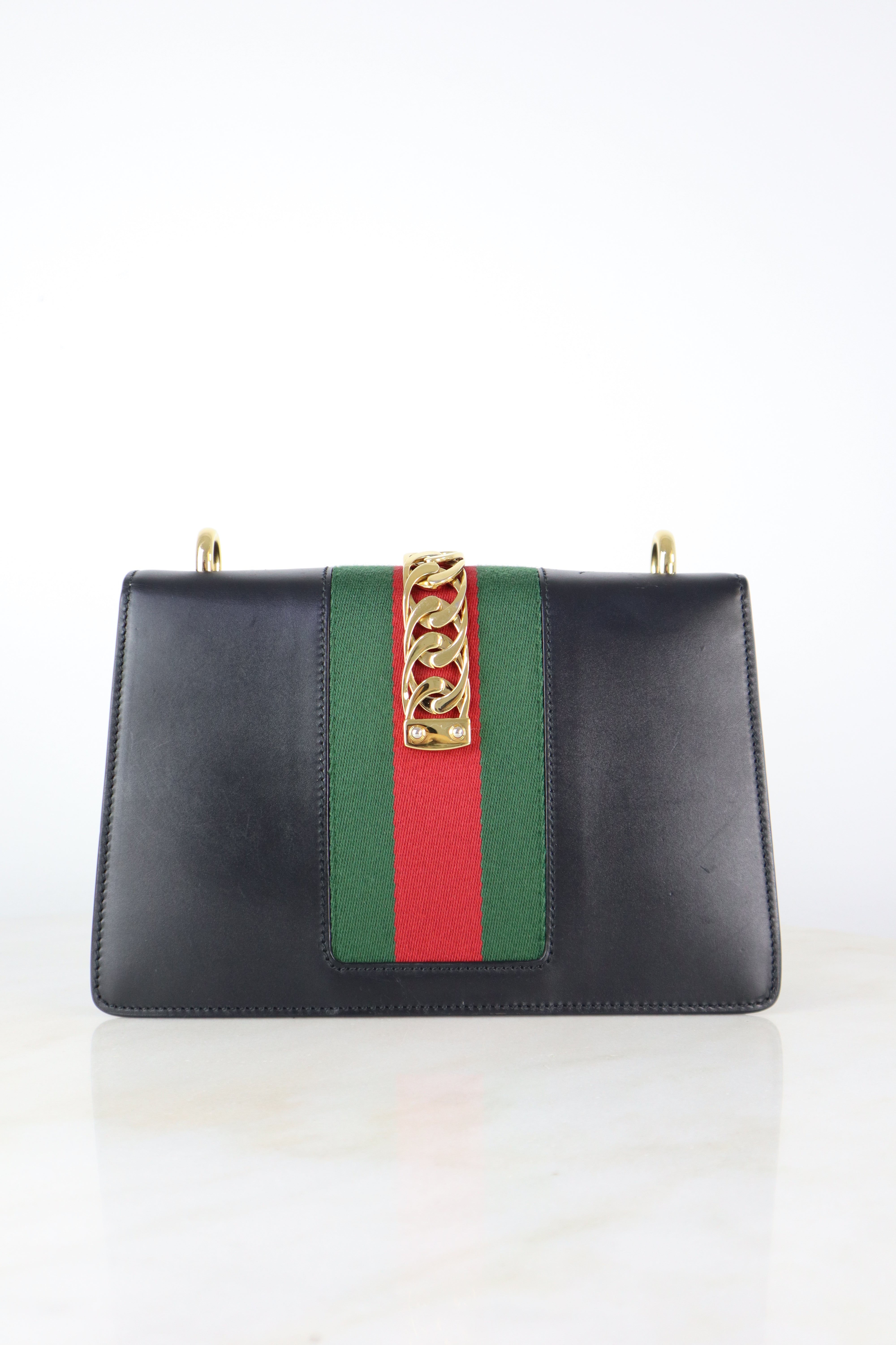 Gucci Black Sylvie Small Ophidia Bag