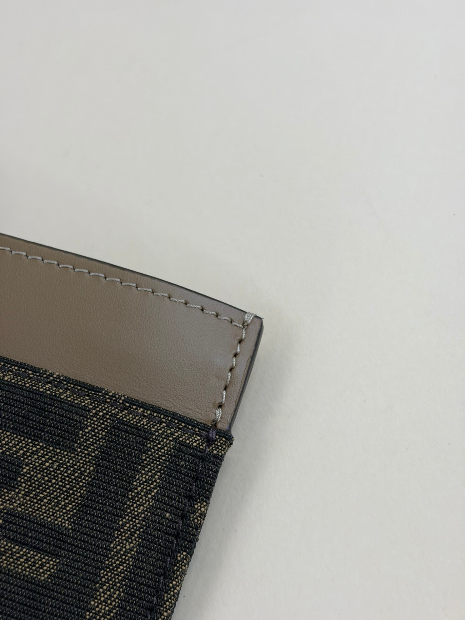 Fendi Brown FF Jacquard Flat Medium Pouch