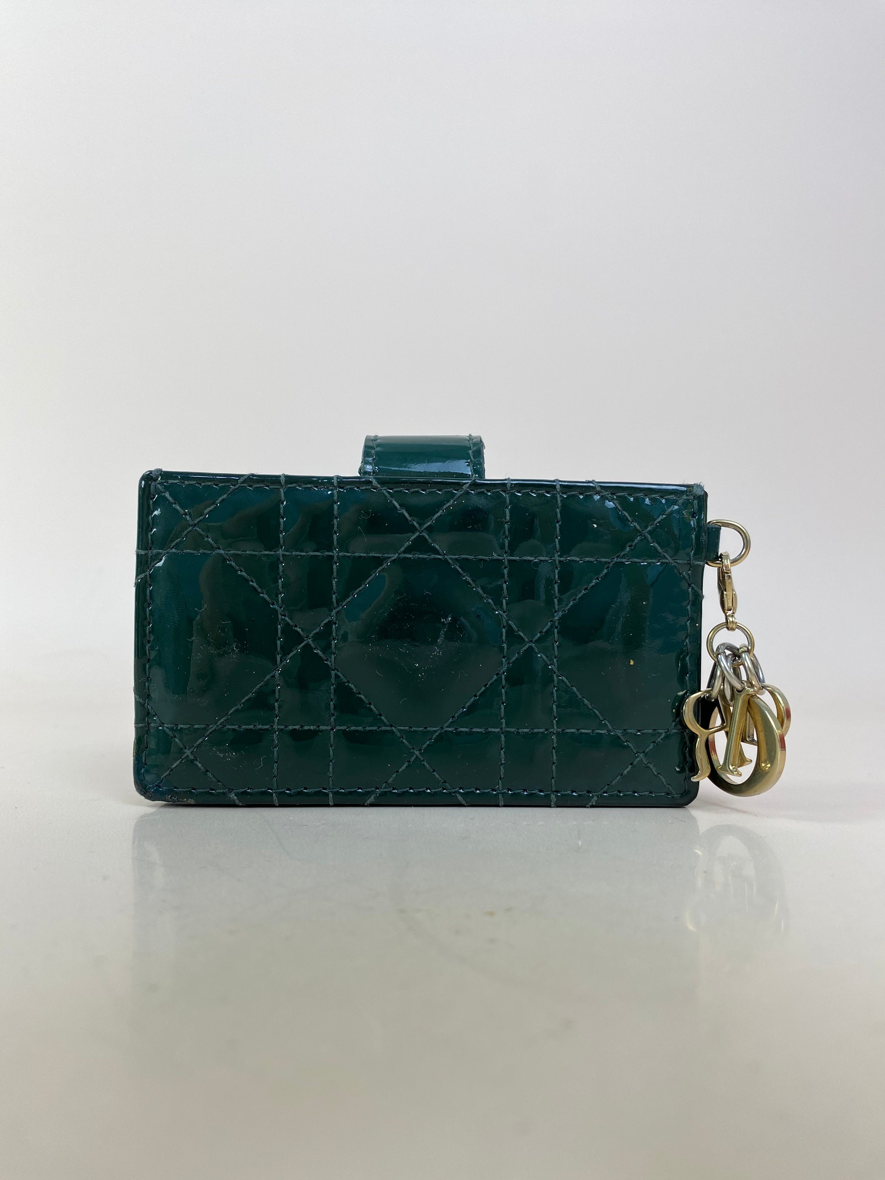 Christian Dior Green Jasmine Card Wallet