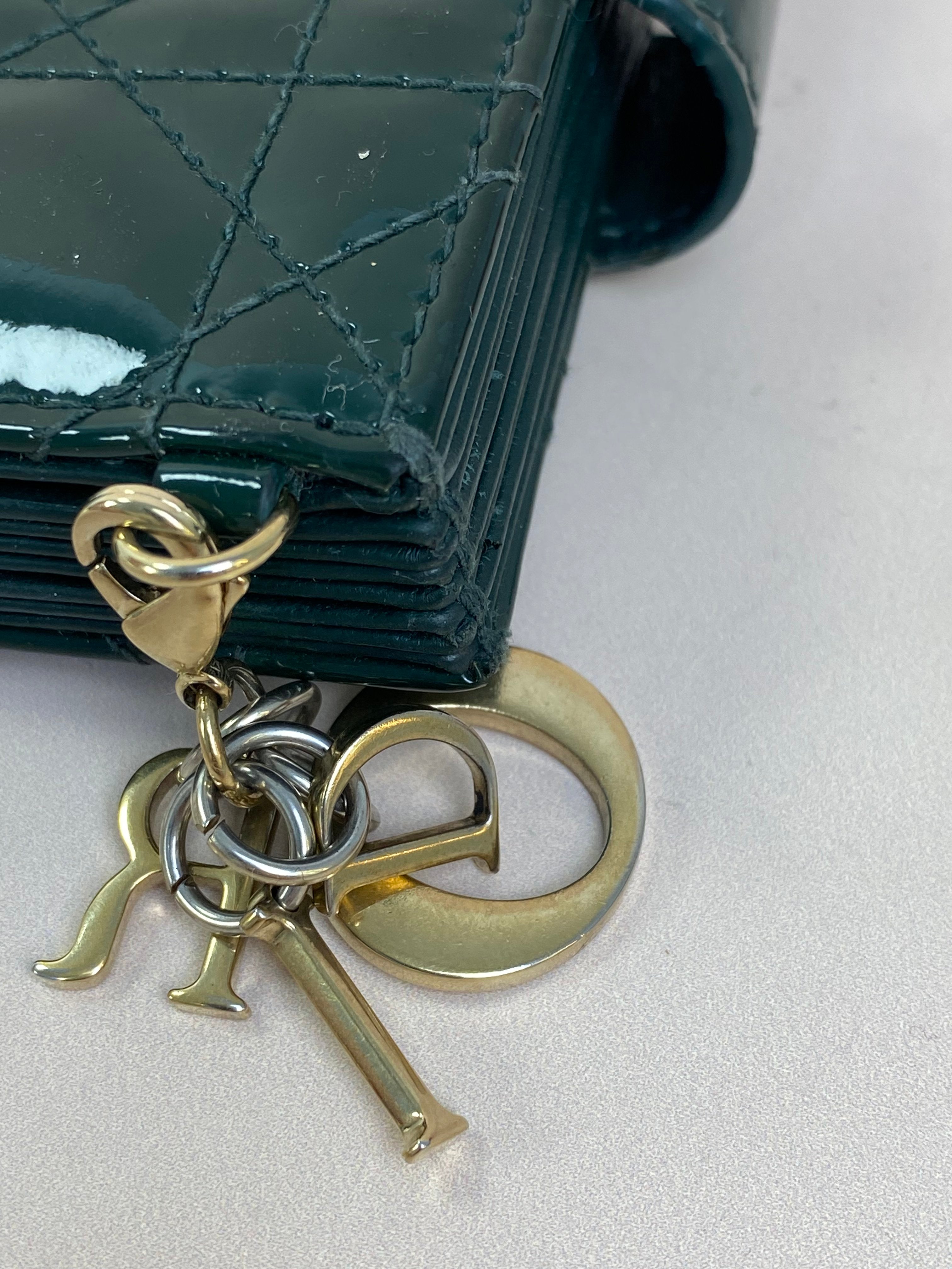Christian Dior Green Jasmine Card Wallet