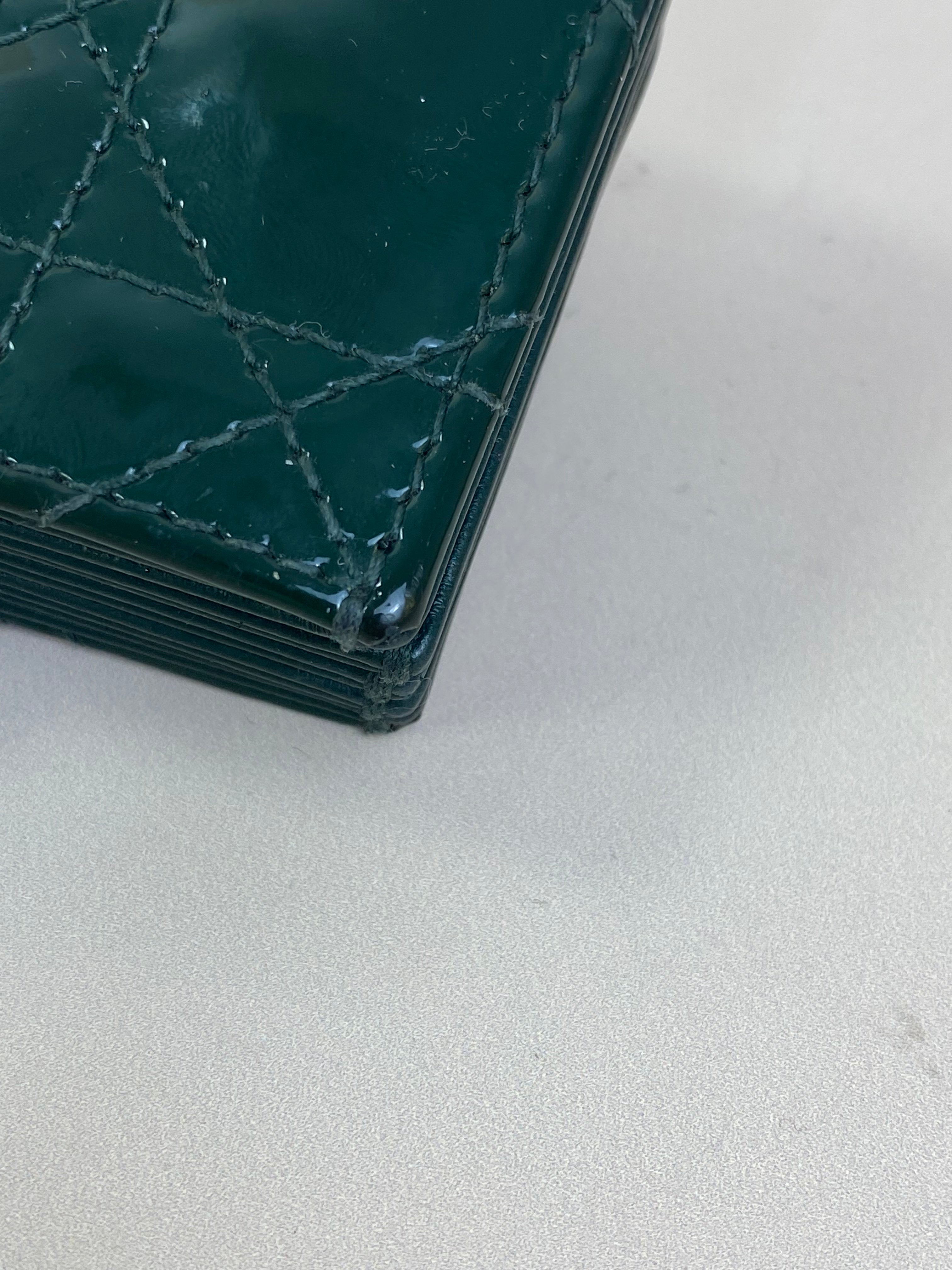 Christian Dior Green Jasmine Card Wallet
