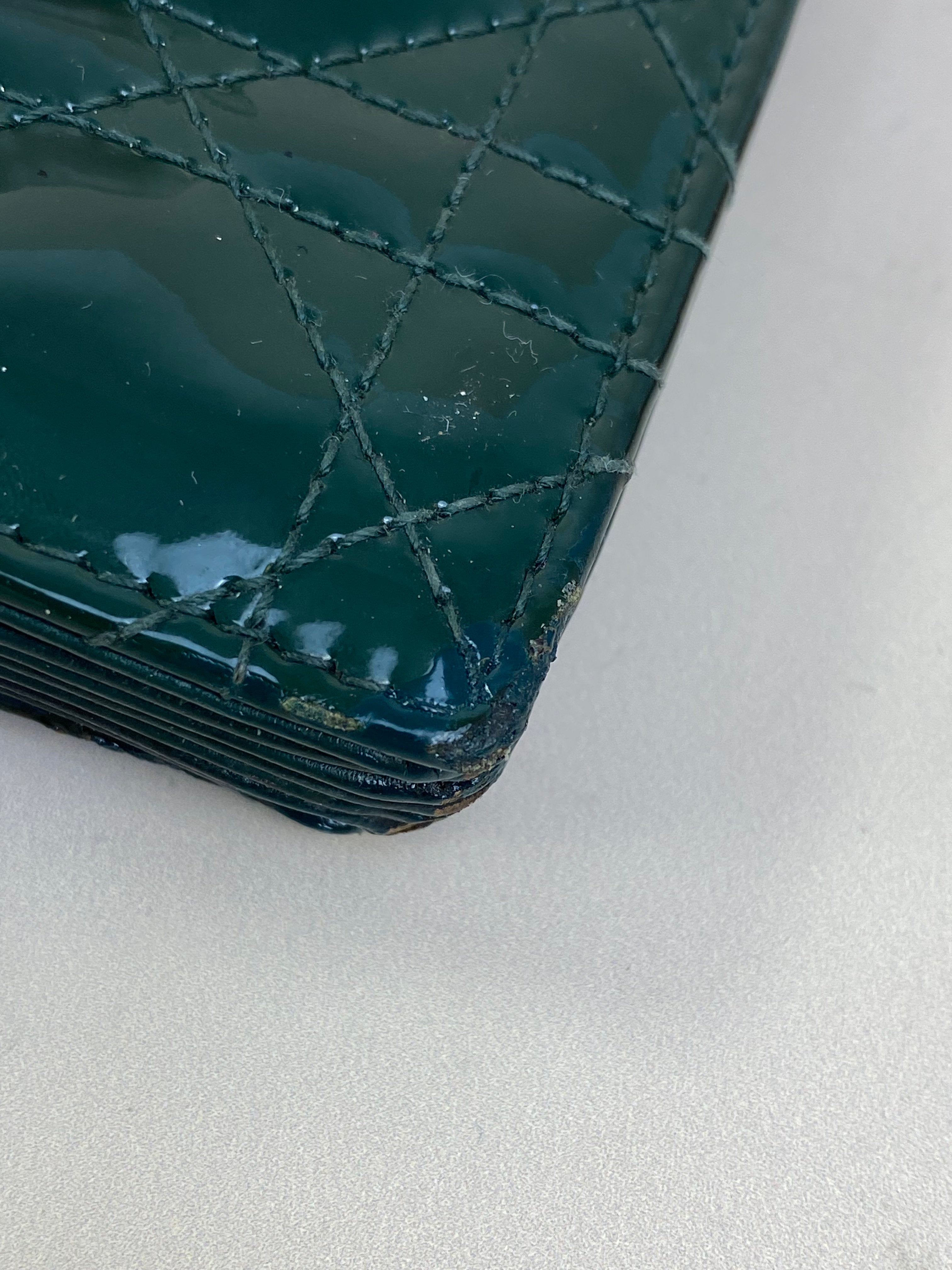 Christian Dior Green Jasmine Card Wallet