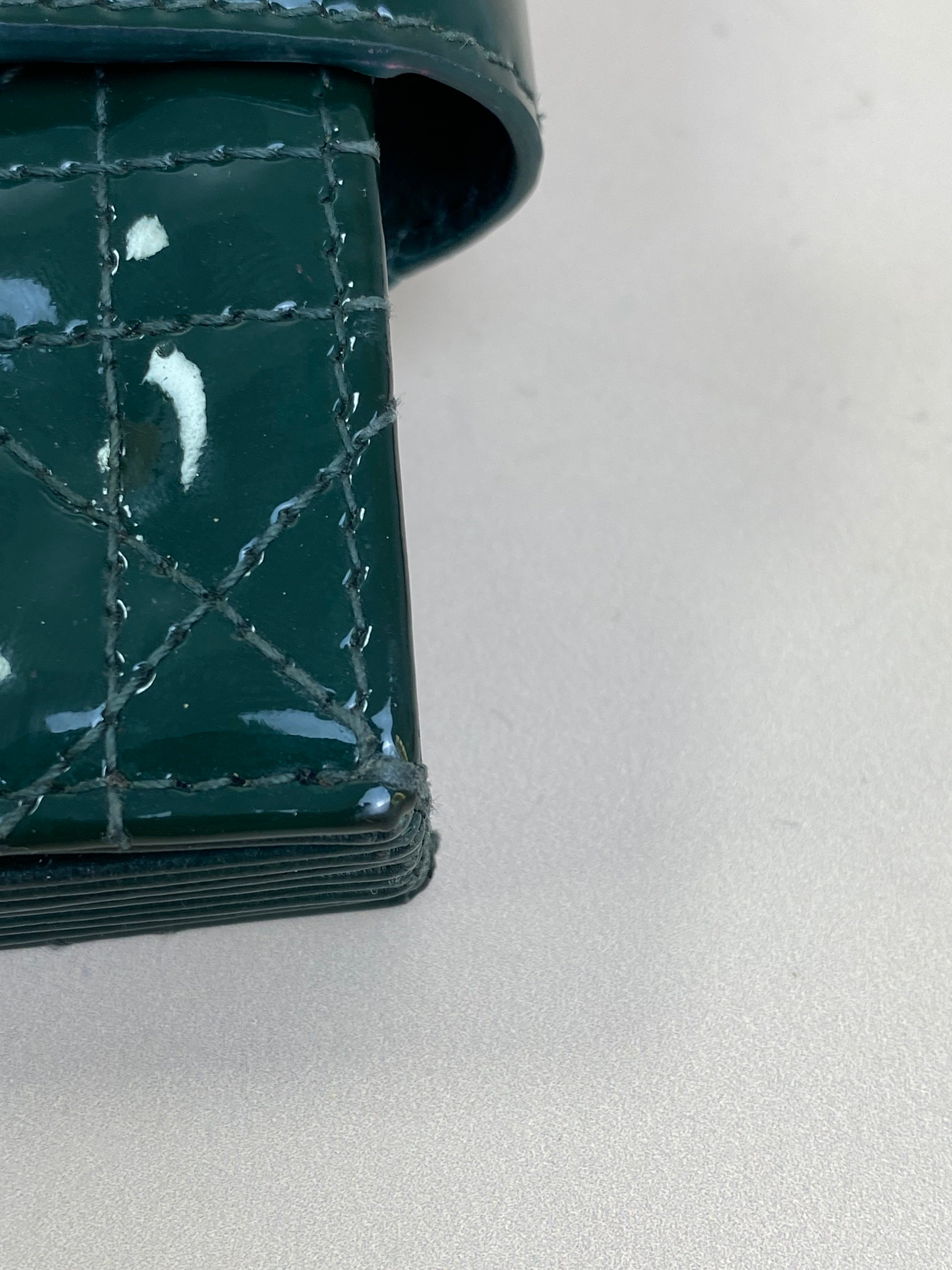 Christian Dior Green Jasmine Card Wallet