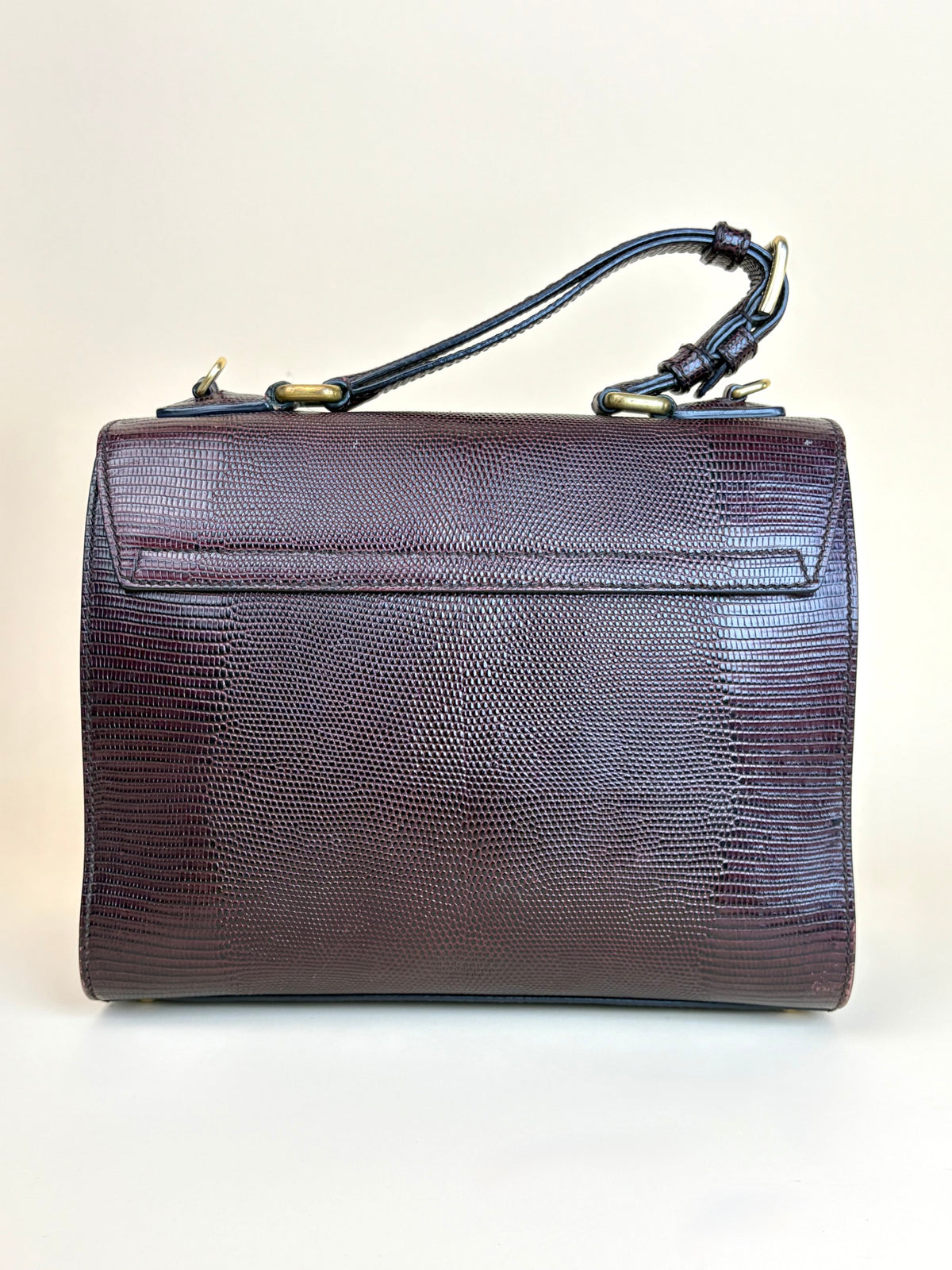 Dolce & Gabbana lizard calfskin embossed medium Monice