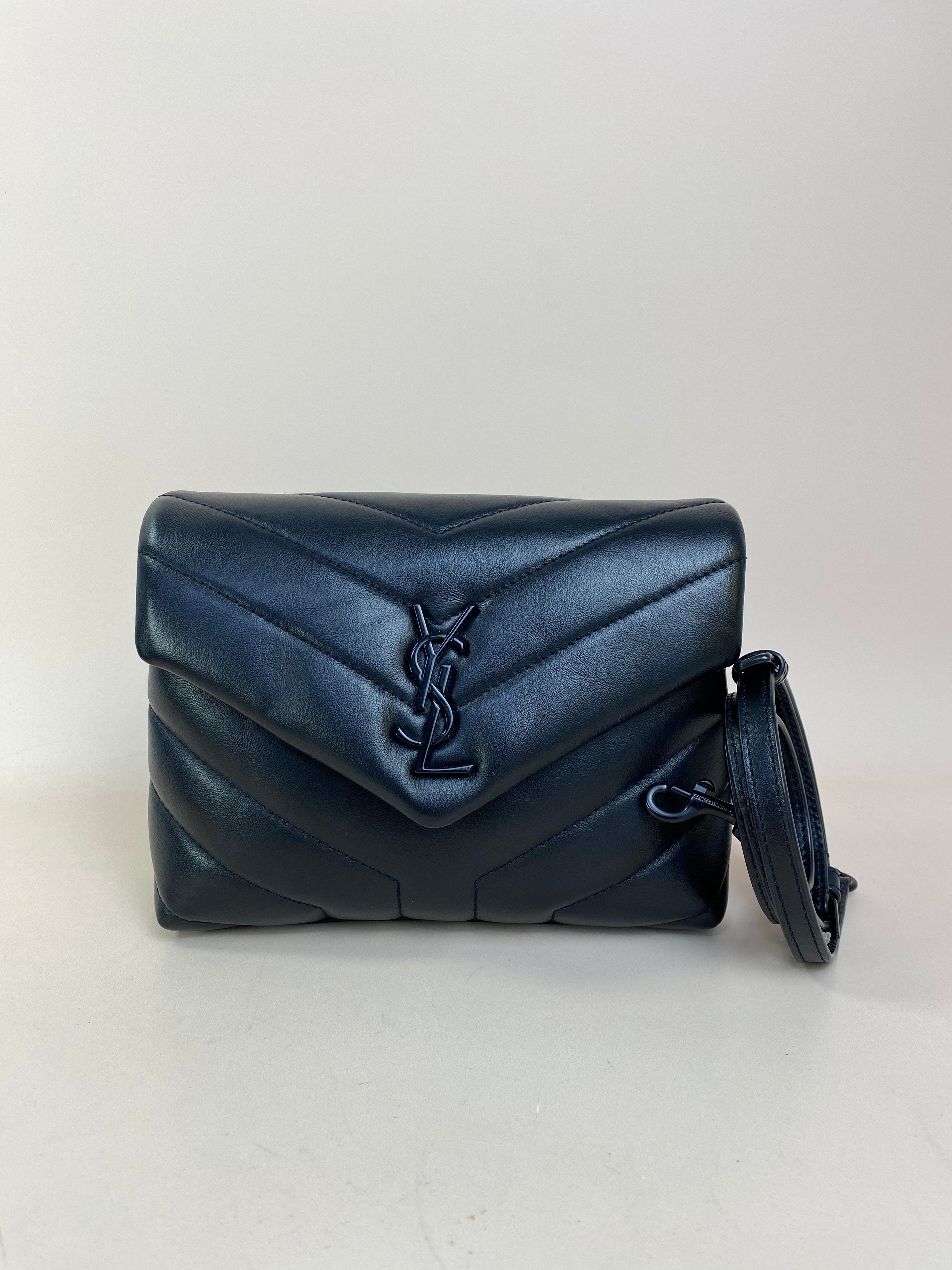 YSL Black Toy Loulou Crossbody Bag
