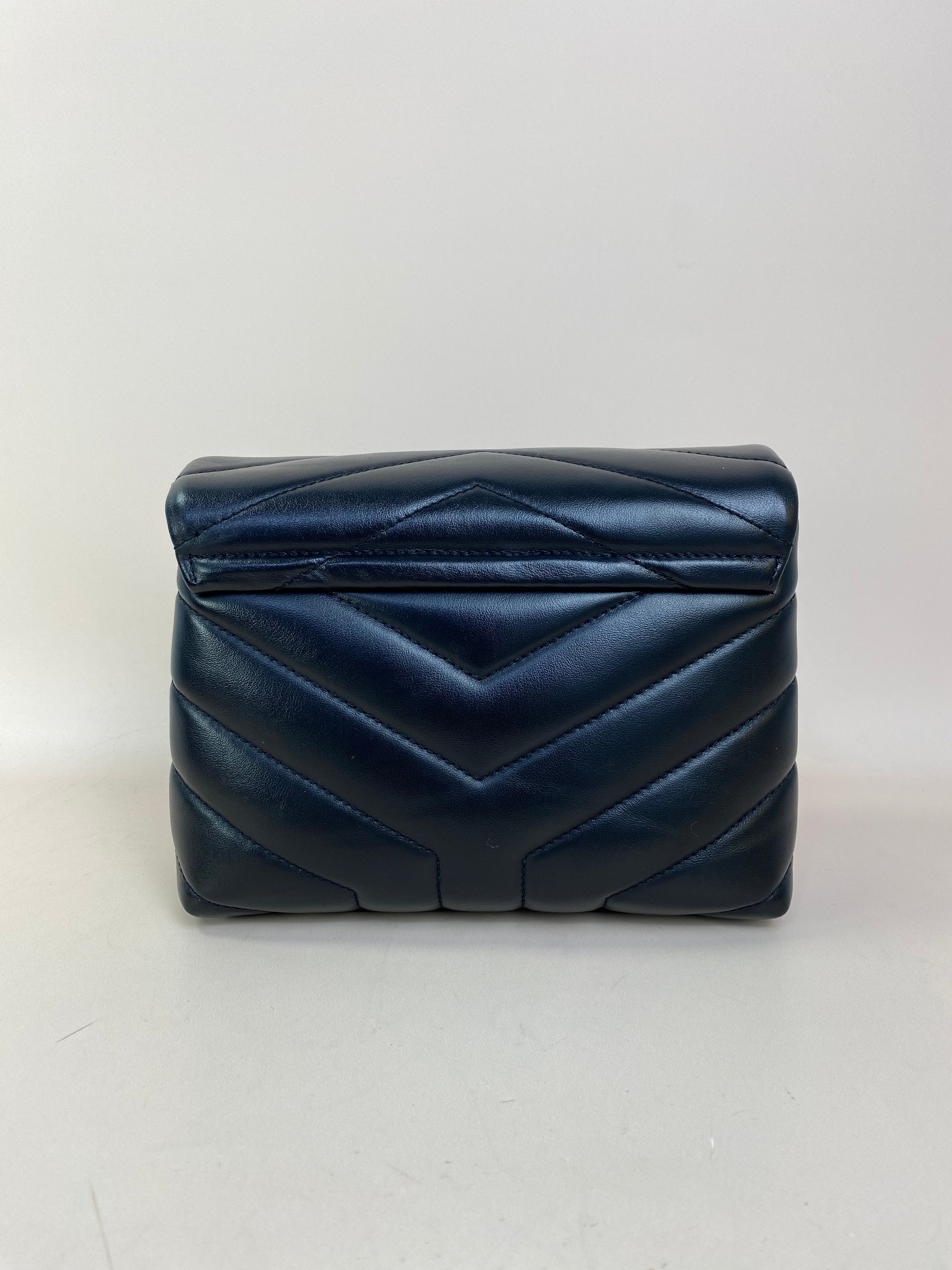 YSL Black Toy Loulou Crossbody Bag