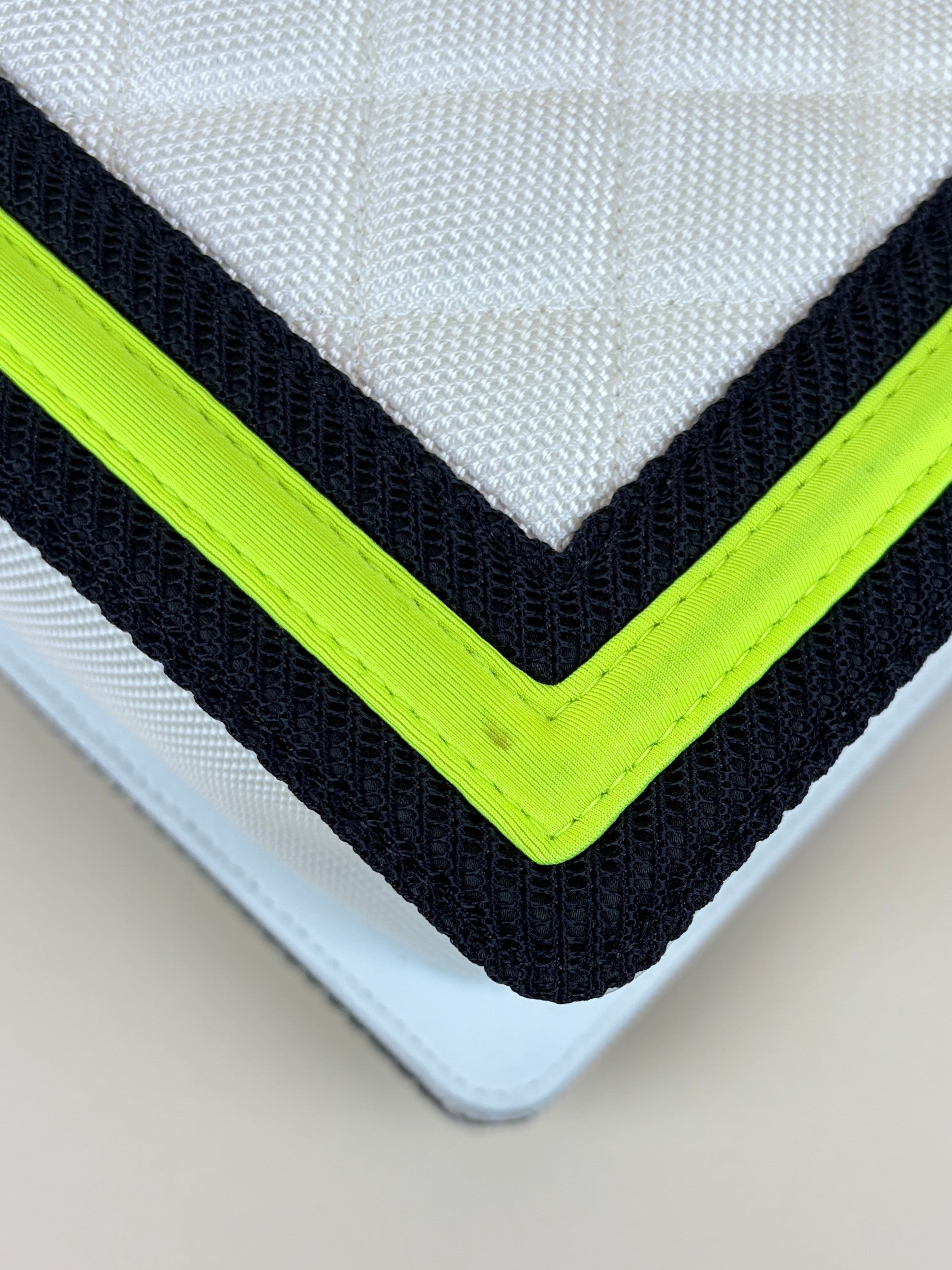Chanel whitel black/white yellow Quilted Fluo Medium Boy Bag