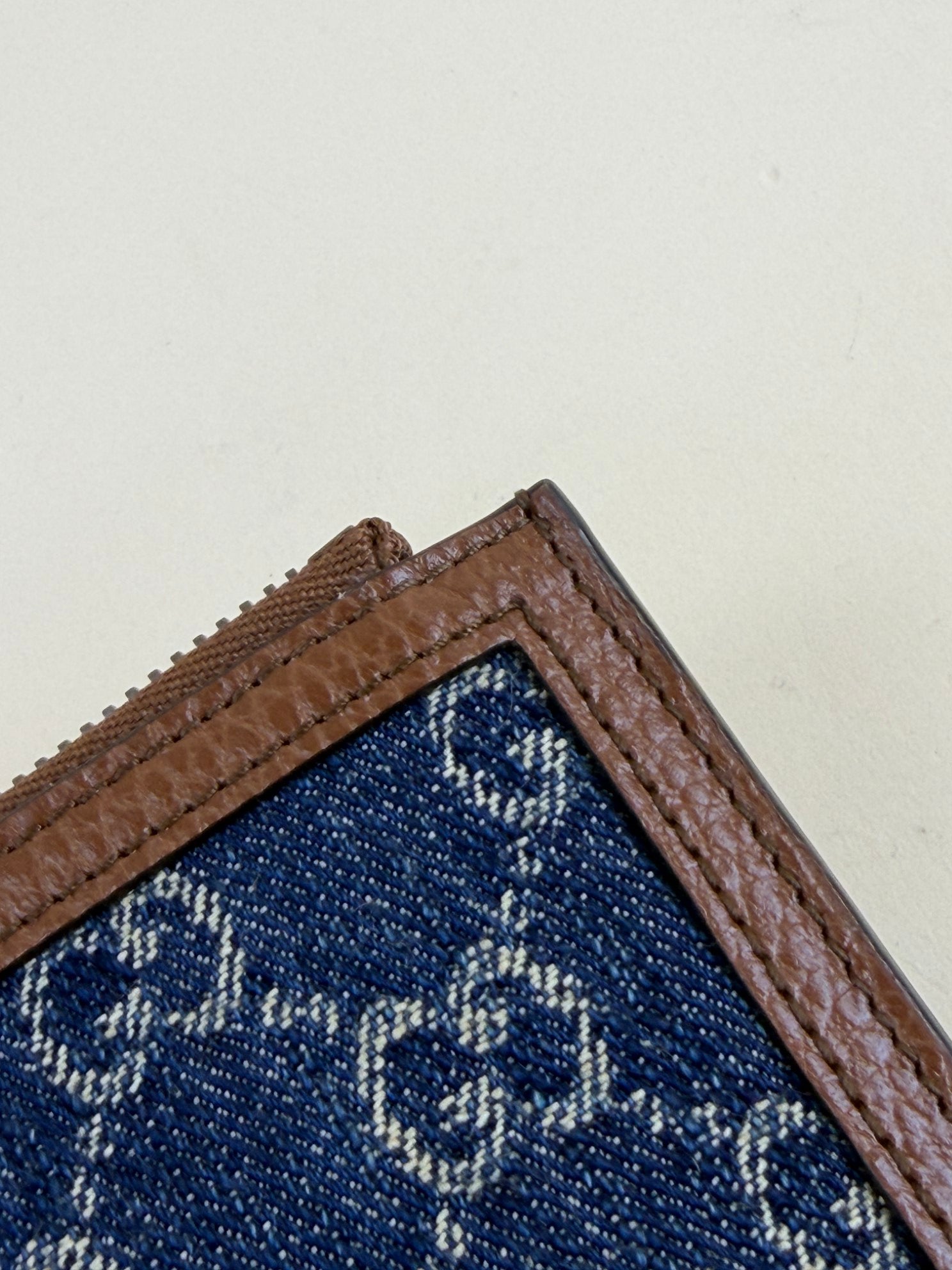 Gucci Blue New Denim GG Pouch