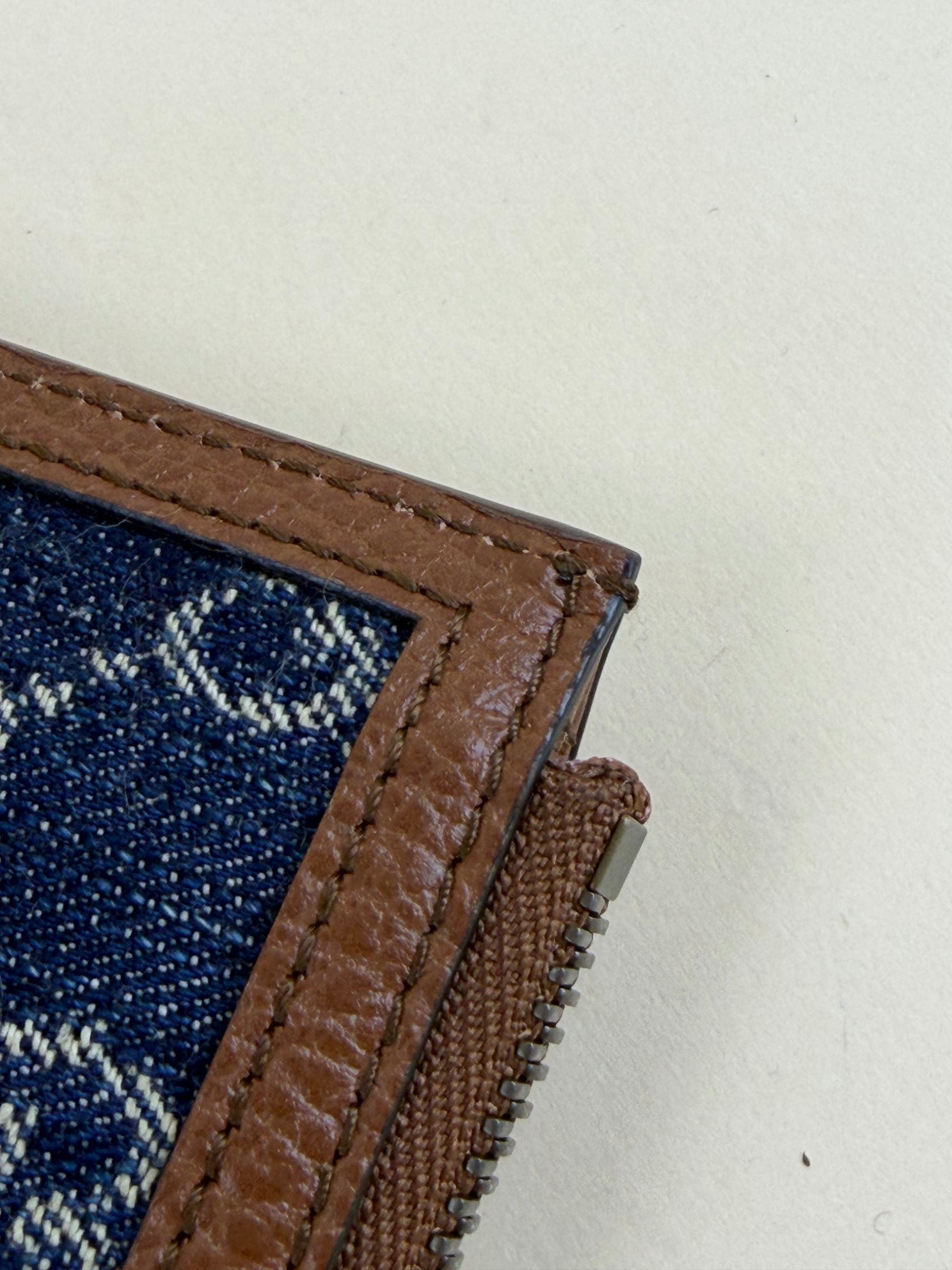 Gucci Blue New Denim GG Pouch