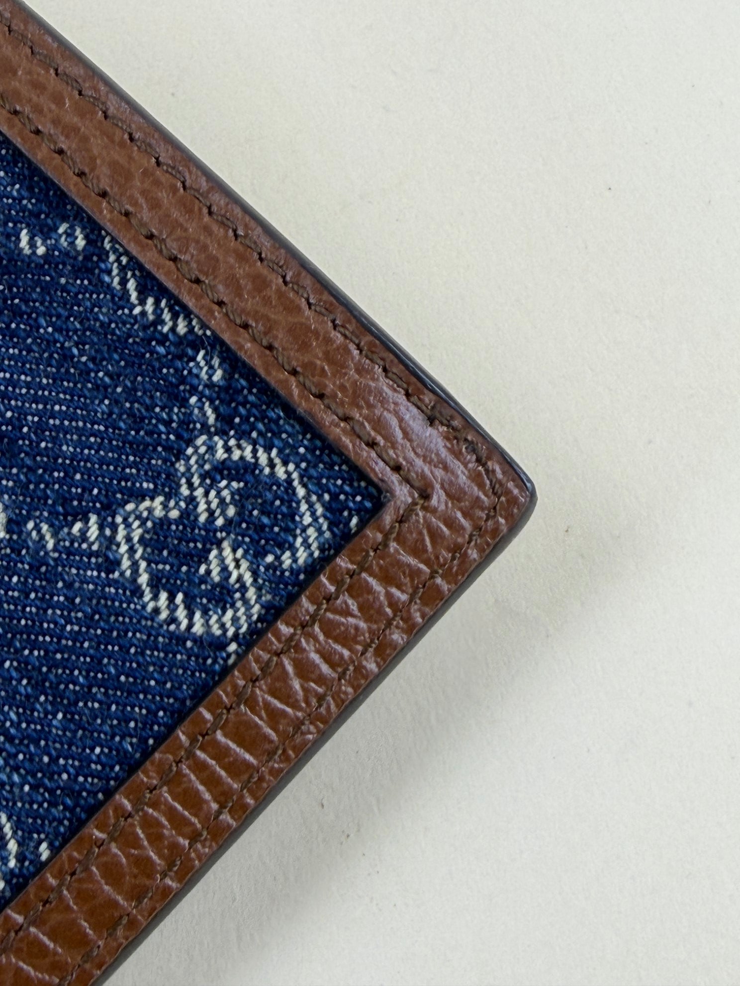 Gucci Blue New Denim GG Pouch