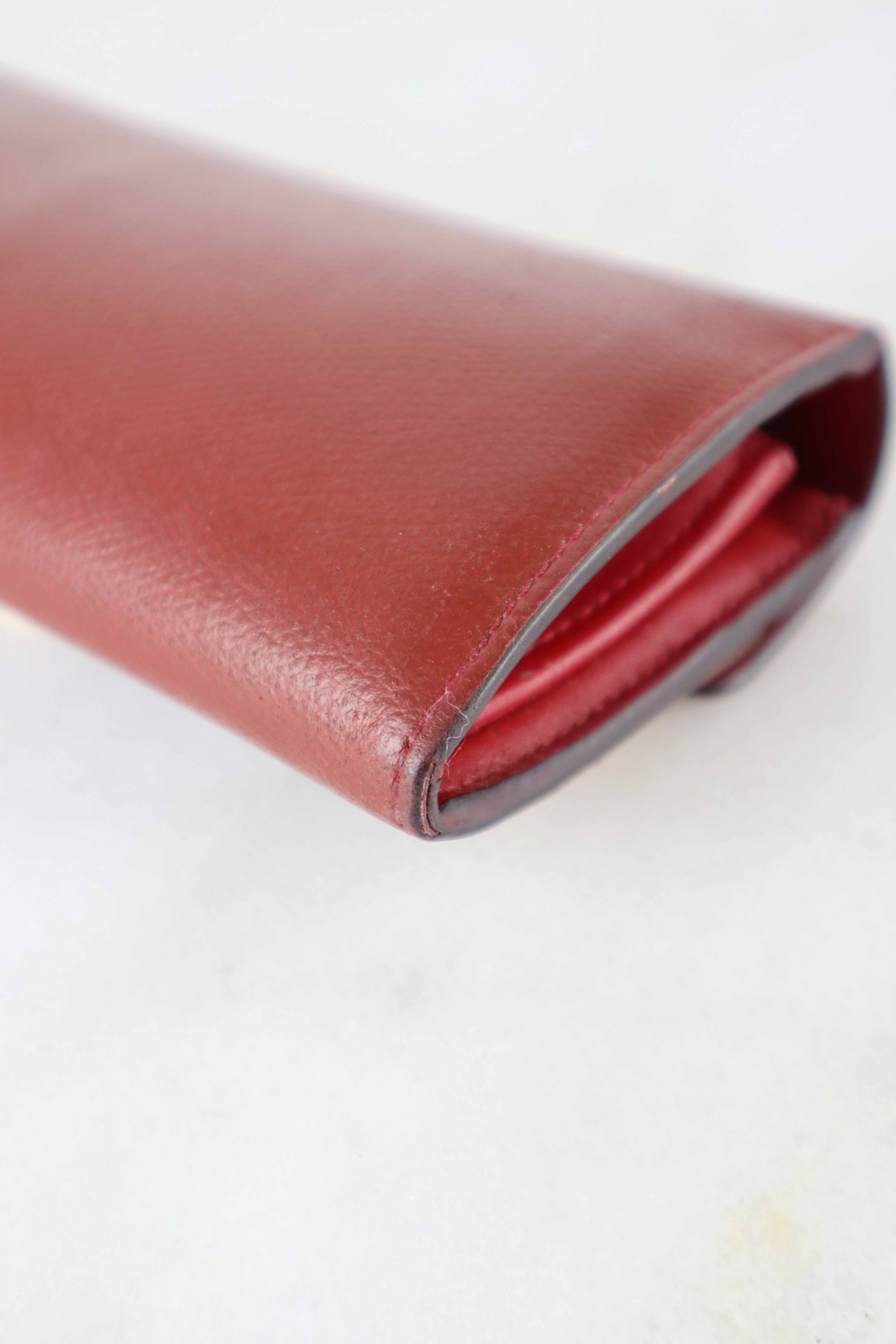Fendi Red Vitello Liberty Lucido F is Fendi Long Wallet