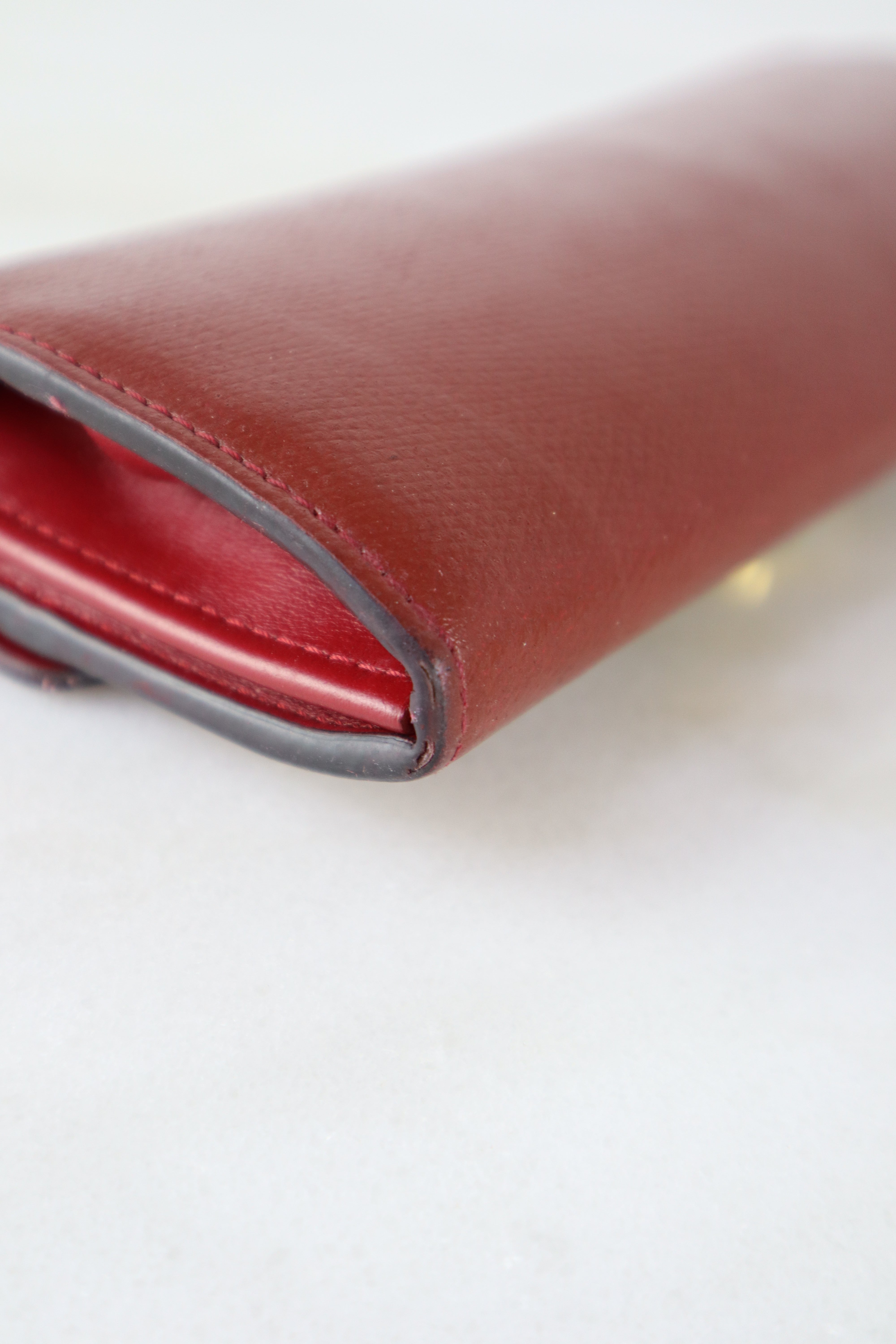 Fendi Red Vitello Liberty Lucido F is Fendi Long Wallet