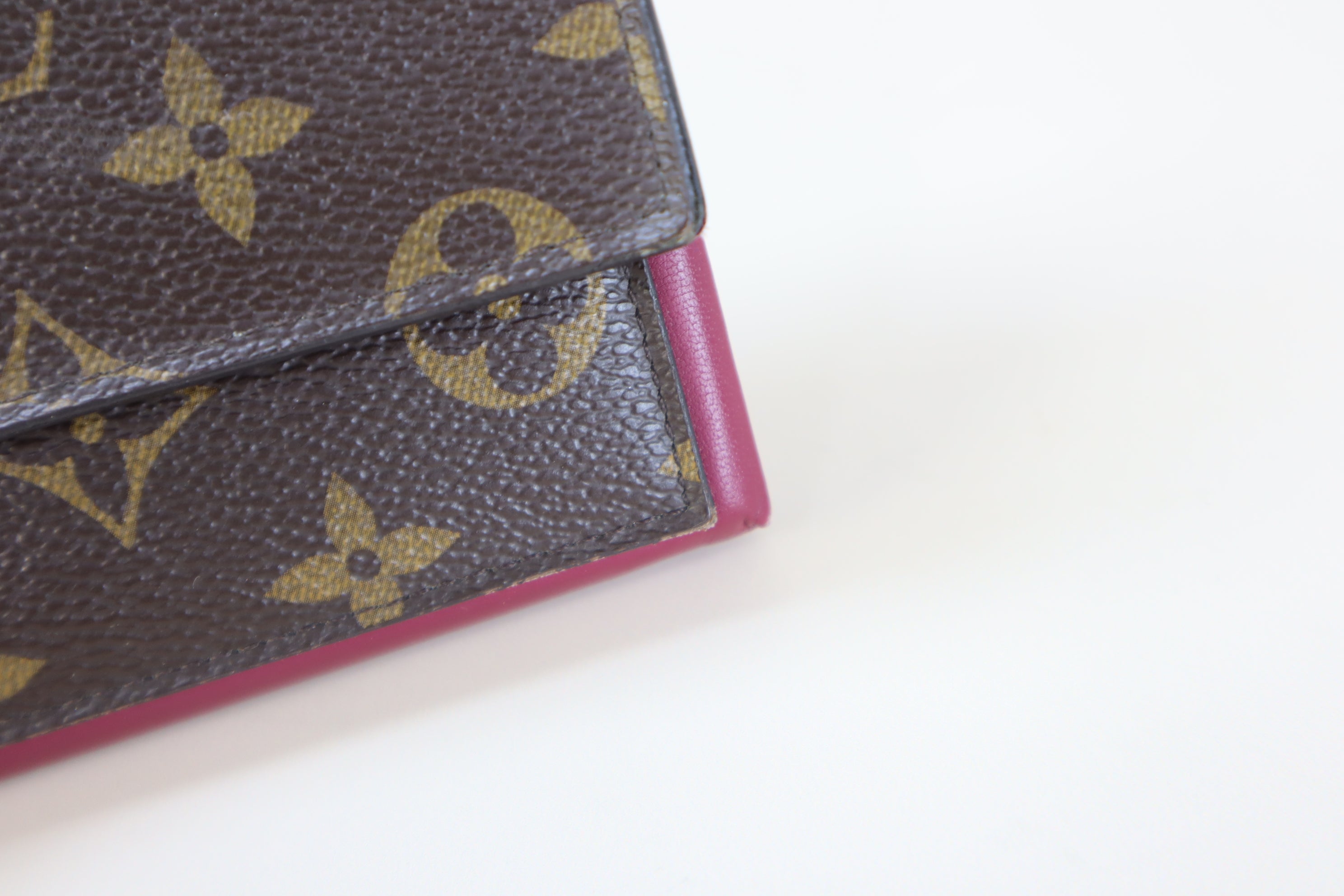 Louis Vuitton Monogram Fuchsia Portefeuille Flore Long Wallet