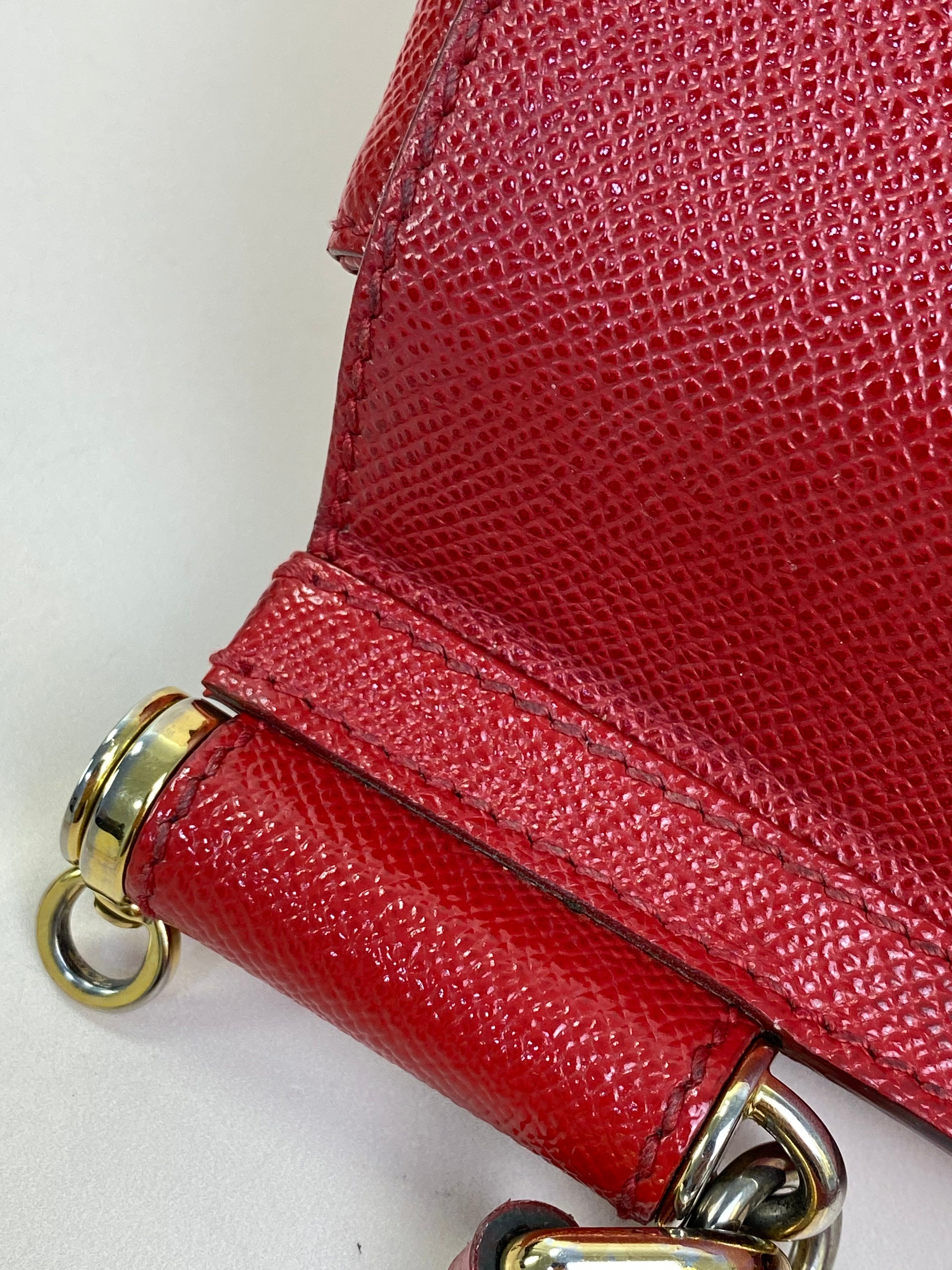 Dolce & Gabbana Red Medium Sicily Tote Bag
