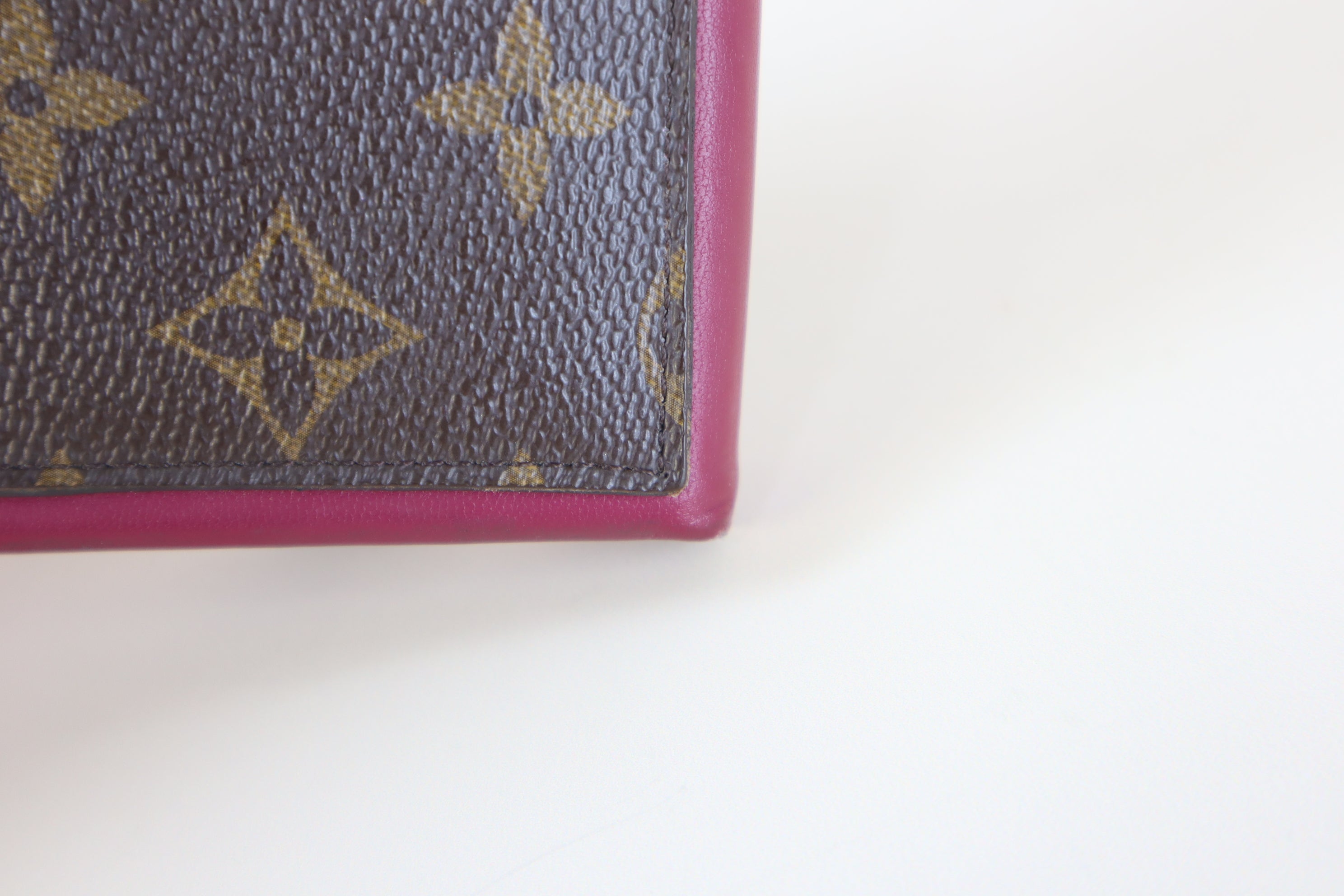 Louis Vuitton Monogram Fuchsia Portefeuille Flore Long Wallet