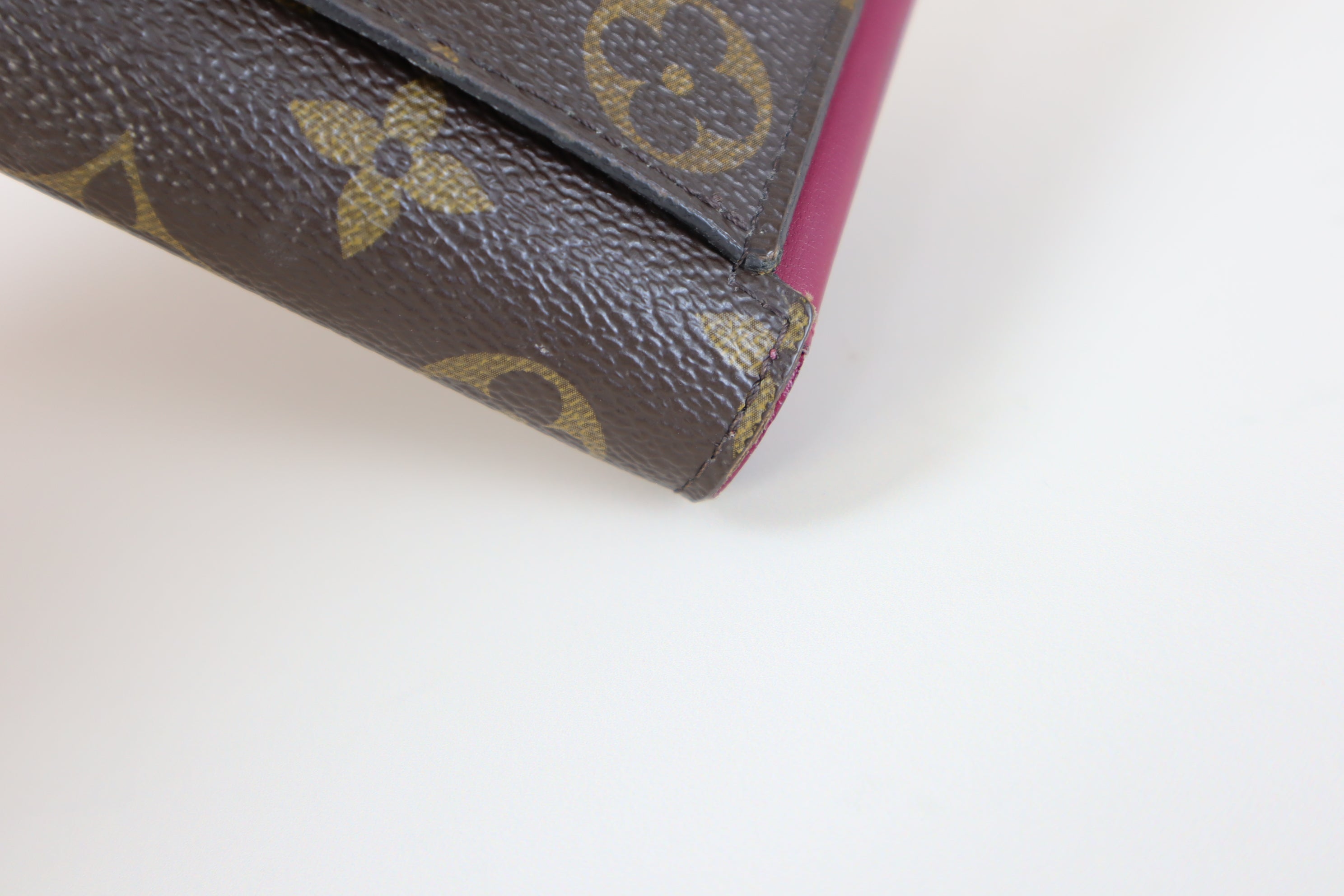 Louis Vuitton Monogram Fuchsia Portefeuille Flore Long Wallet