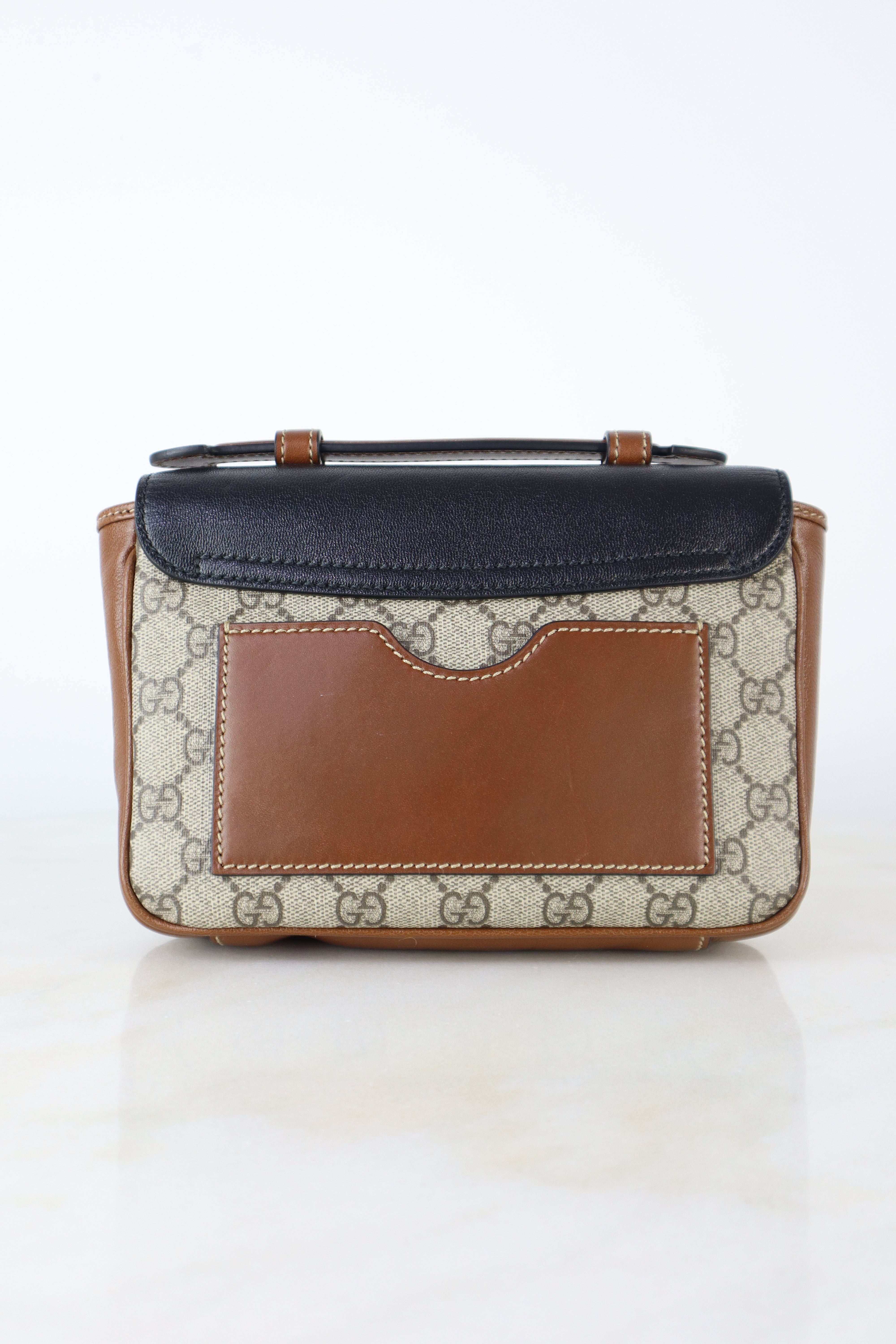 Gucci Tricolor Monogram GG Supreme New Sakai Lux Mini Padlock Shoulder Bag
