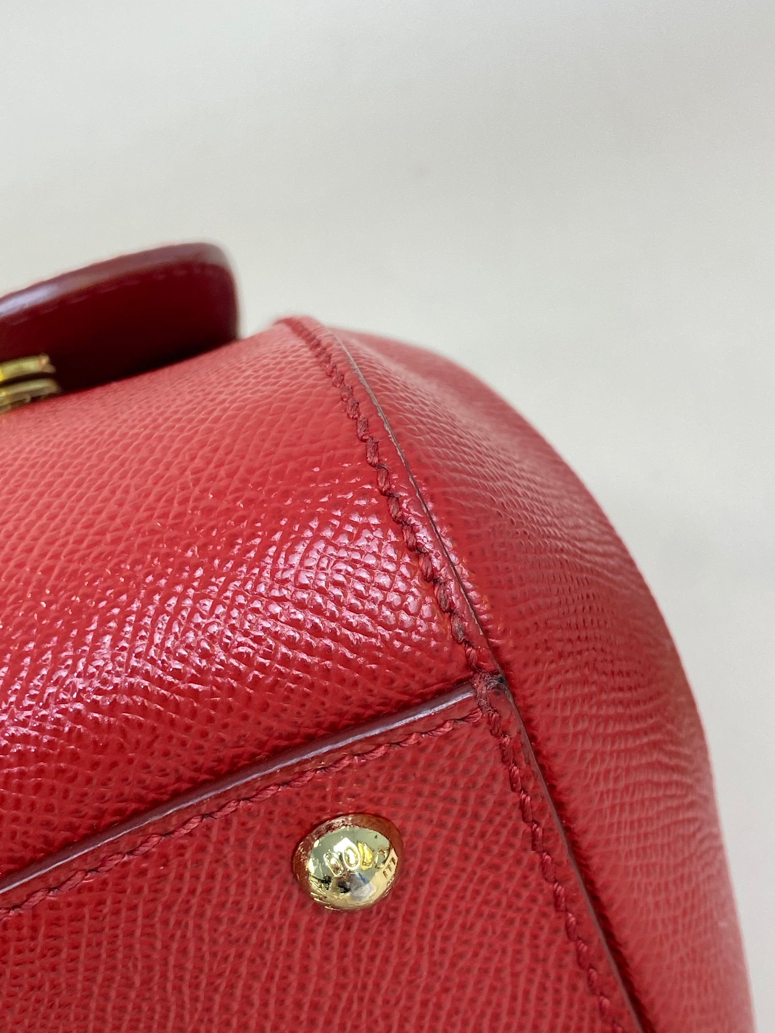 Dolce & Gabbana Red Medium Sicily Tote Bag