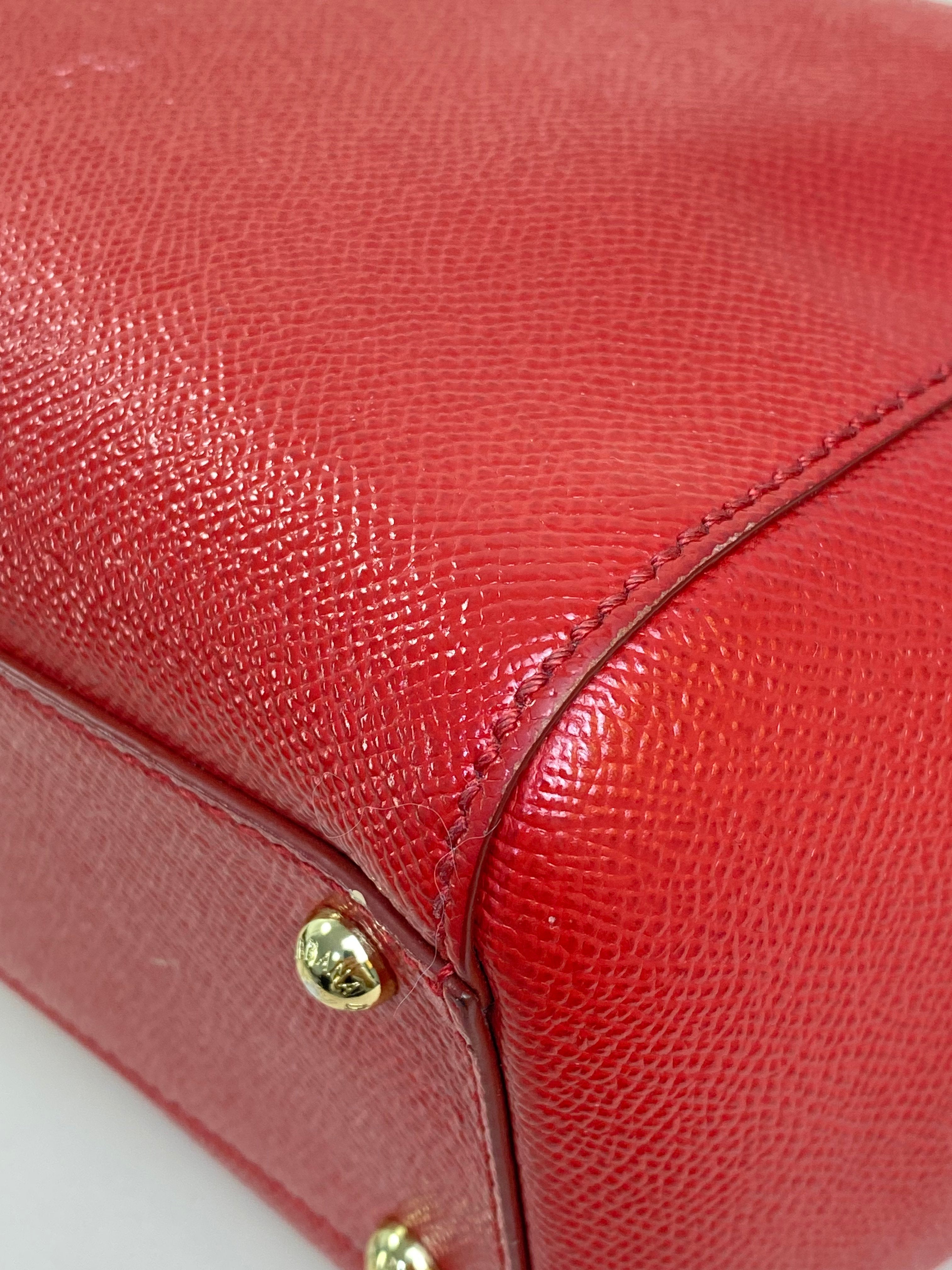 Dolce & Gabbana Red Medium Sicily Tote Bag