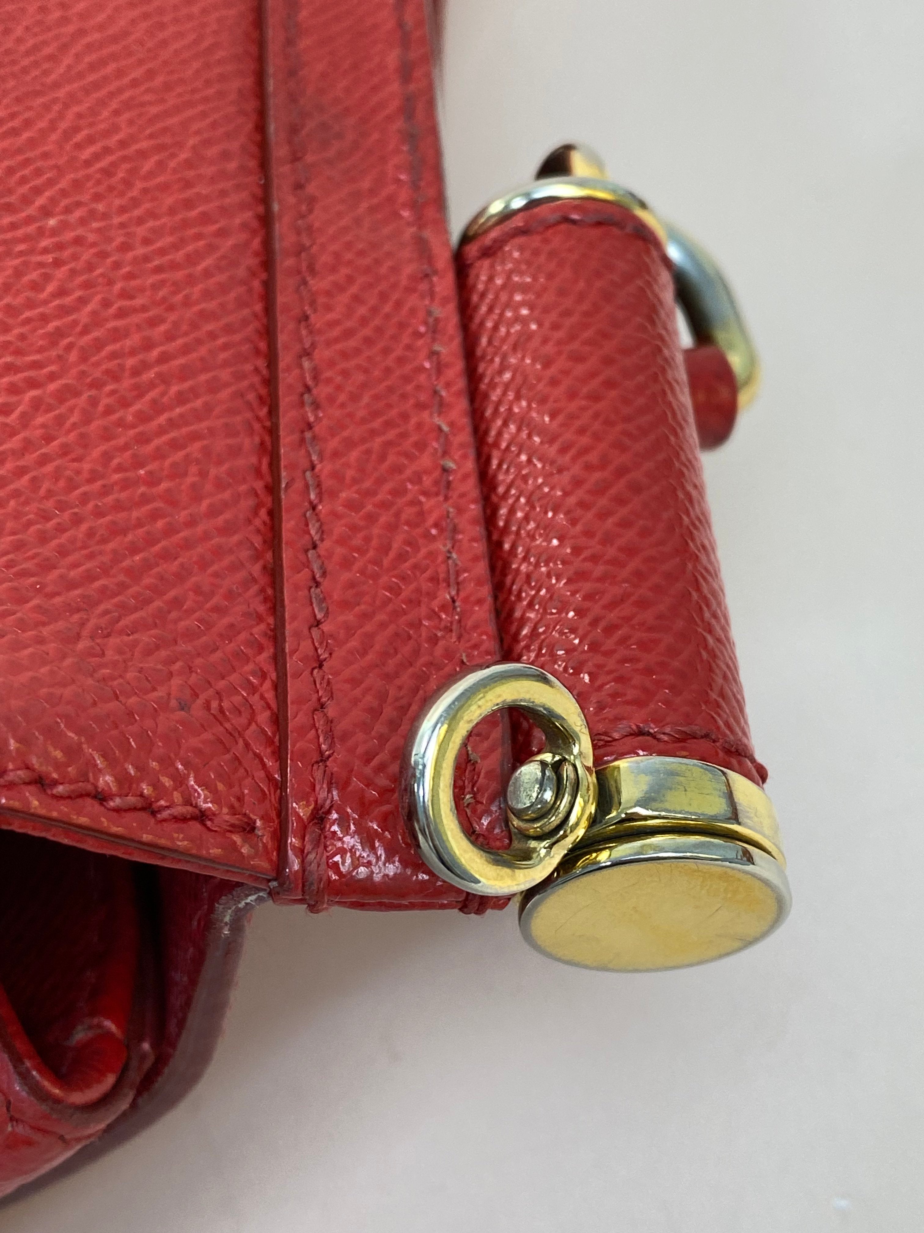 Dolce & Gabbana Red Medium Sicily Tote Bag