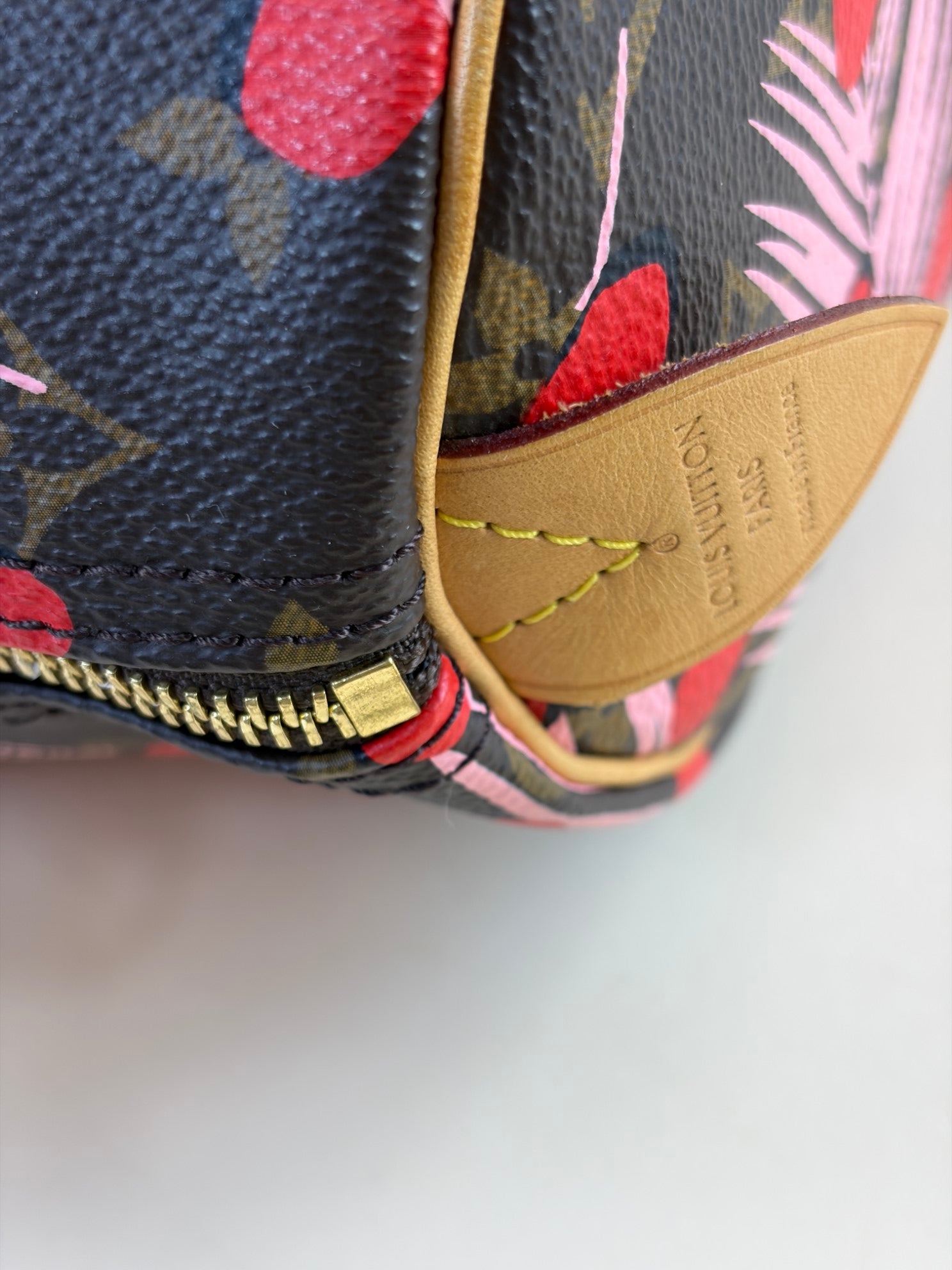 Louis Vuitton Monogram Jungle Dots Palms Limited Edition Speedy 30 Tote Bag