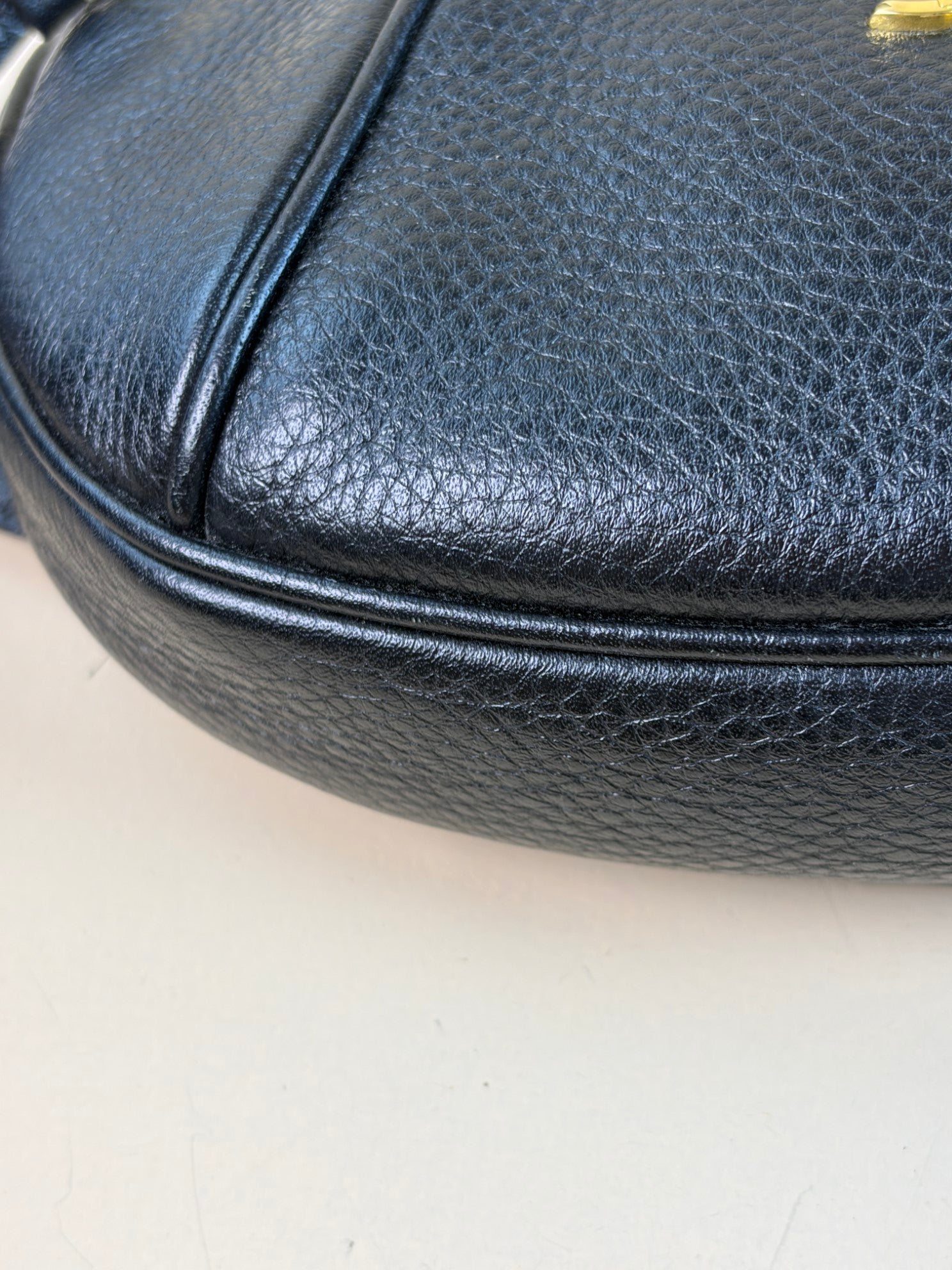 PRADA vitello danio black waist bag