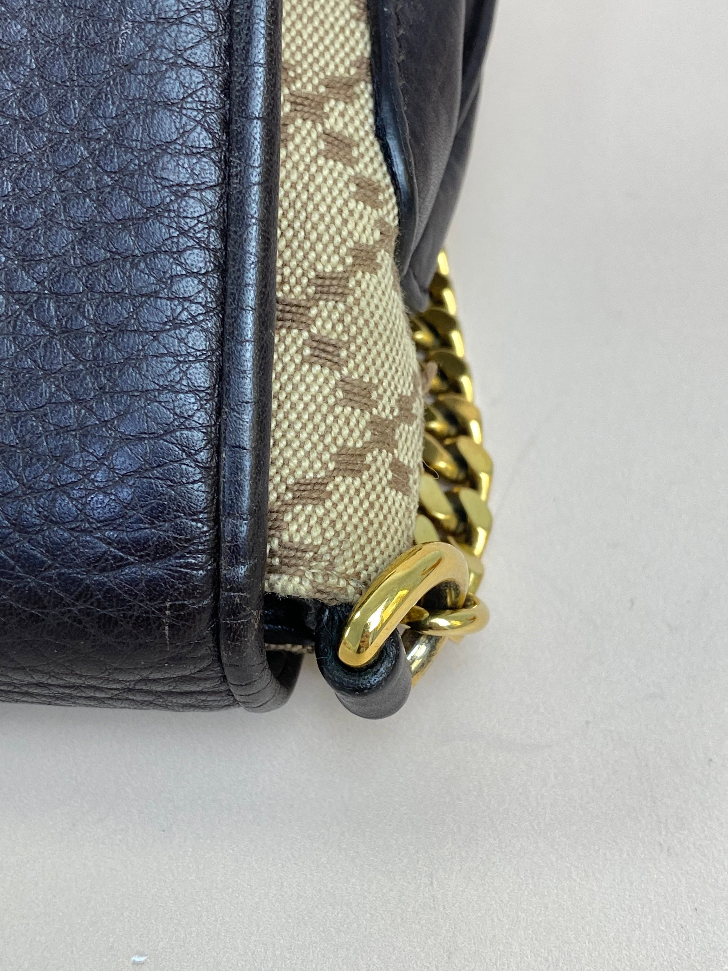 Gucci Bicolor Diamante 1973 Chain Shoulder Bag