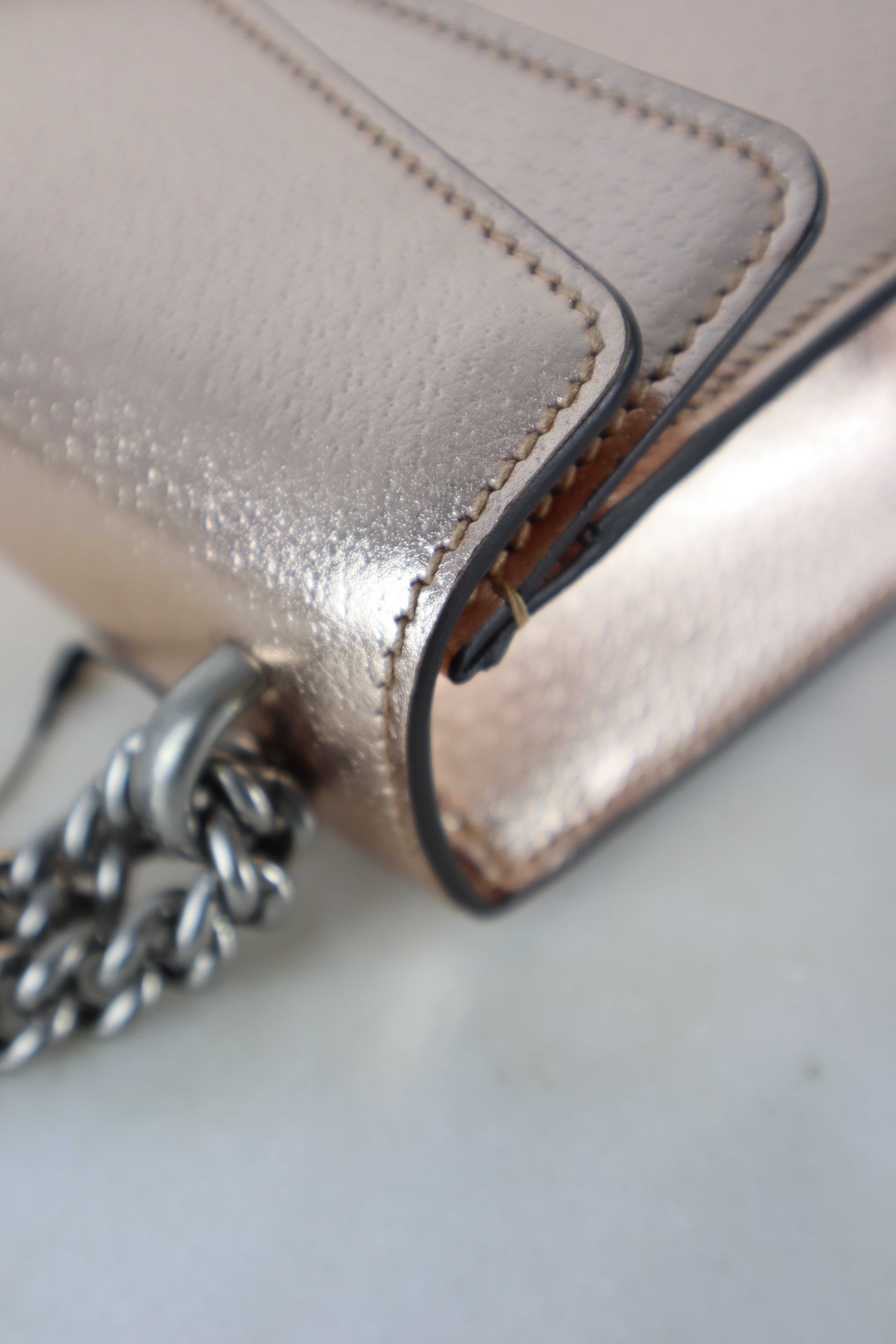 Gucci Pink Gold Small Dionysus Shoulder Bag