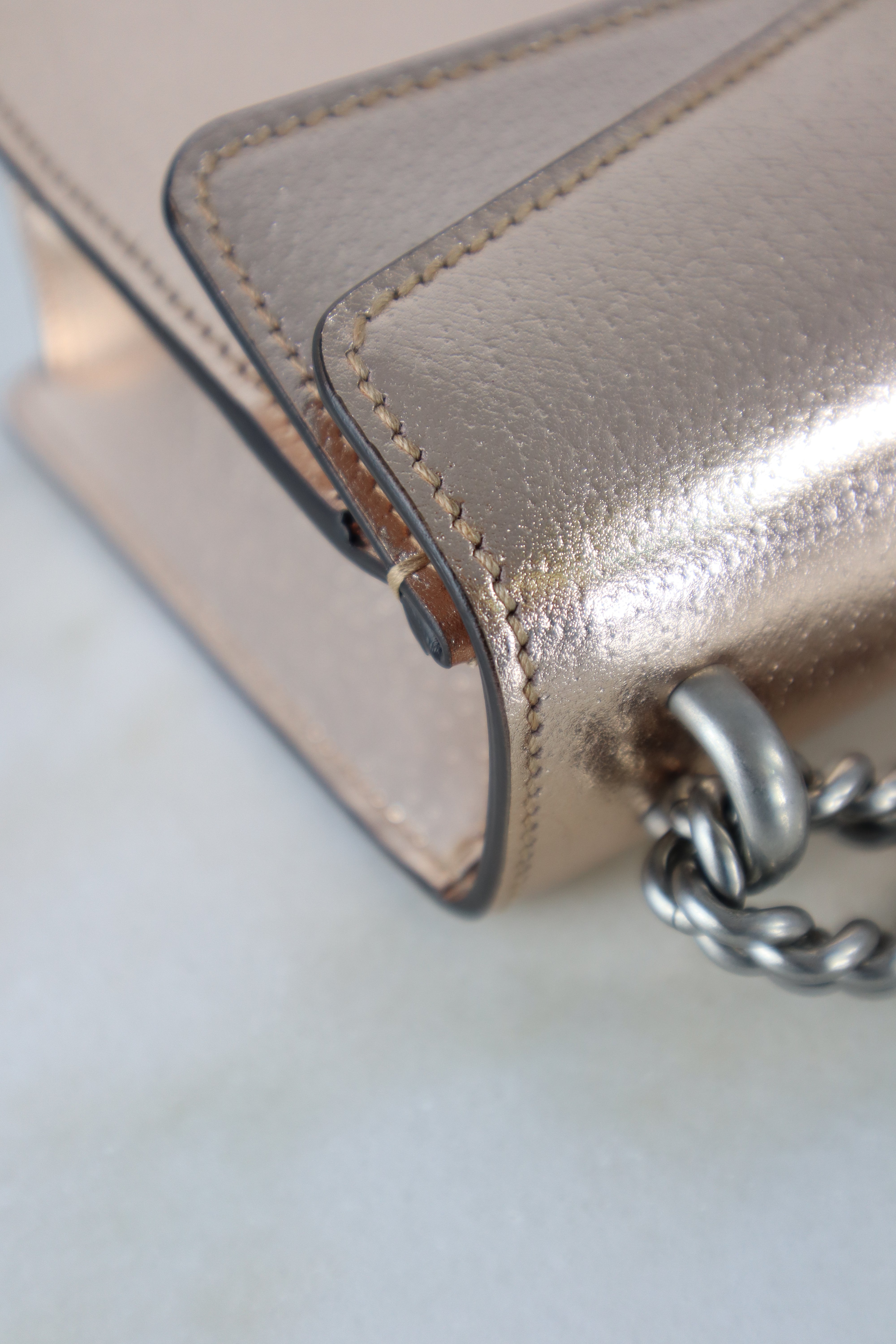 Gucci Pink Gold Small Dionysus Shoulder Bag