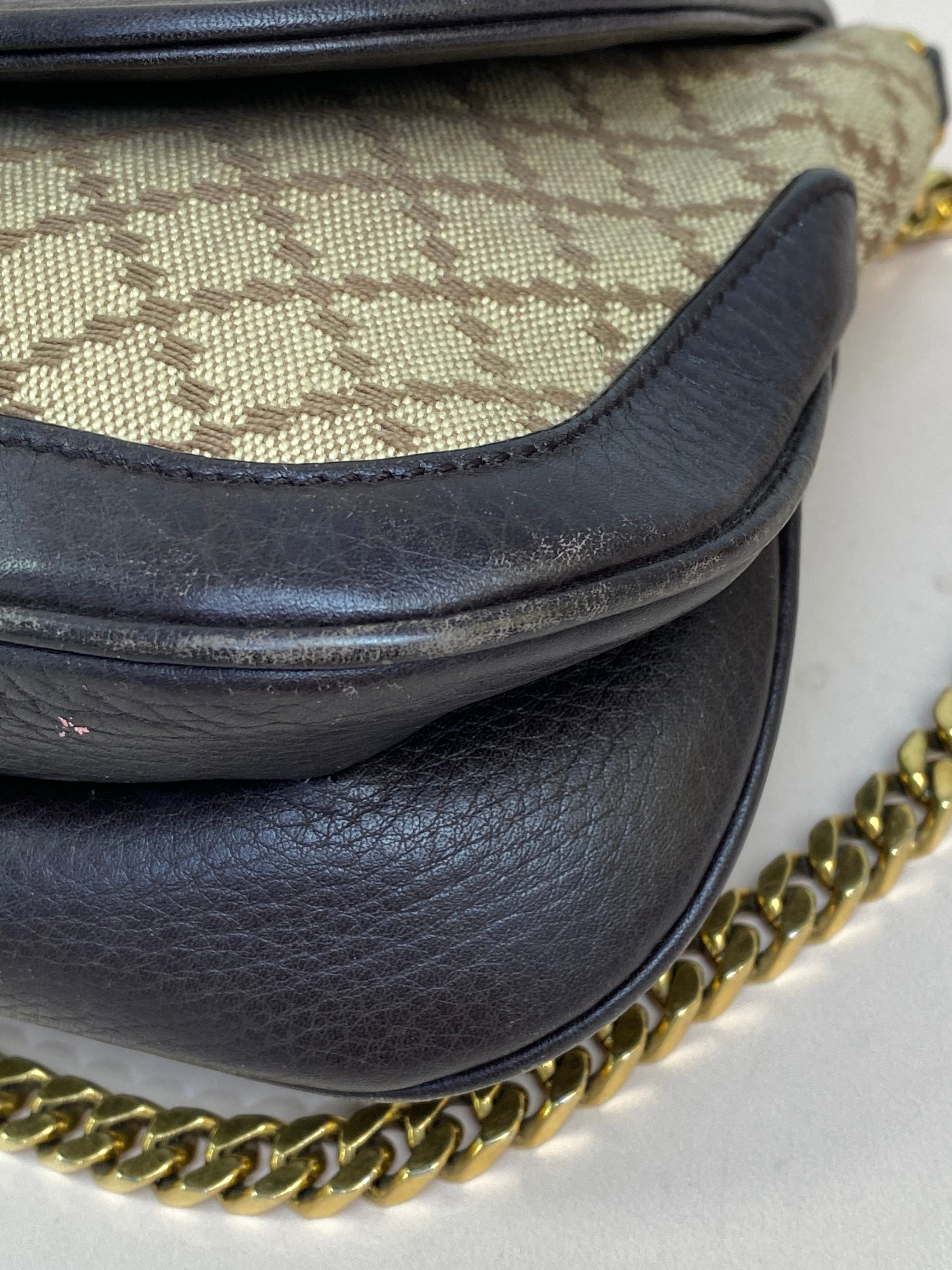 Gucci Bicolor Diamante 1973 Chain Shoulder Bag