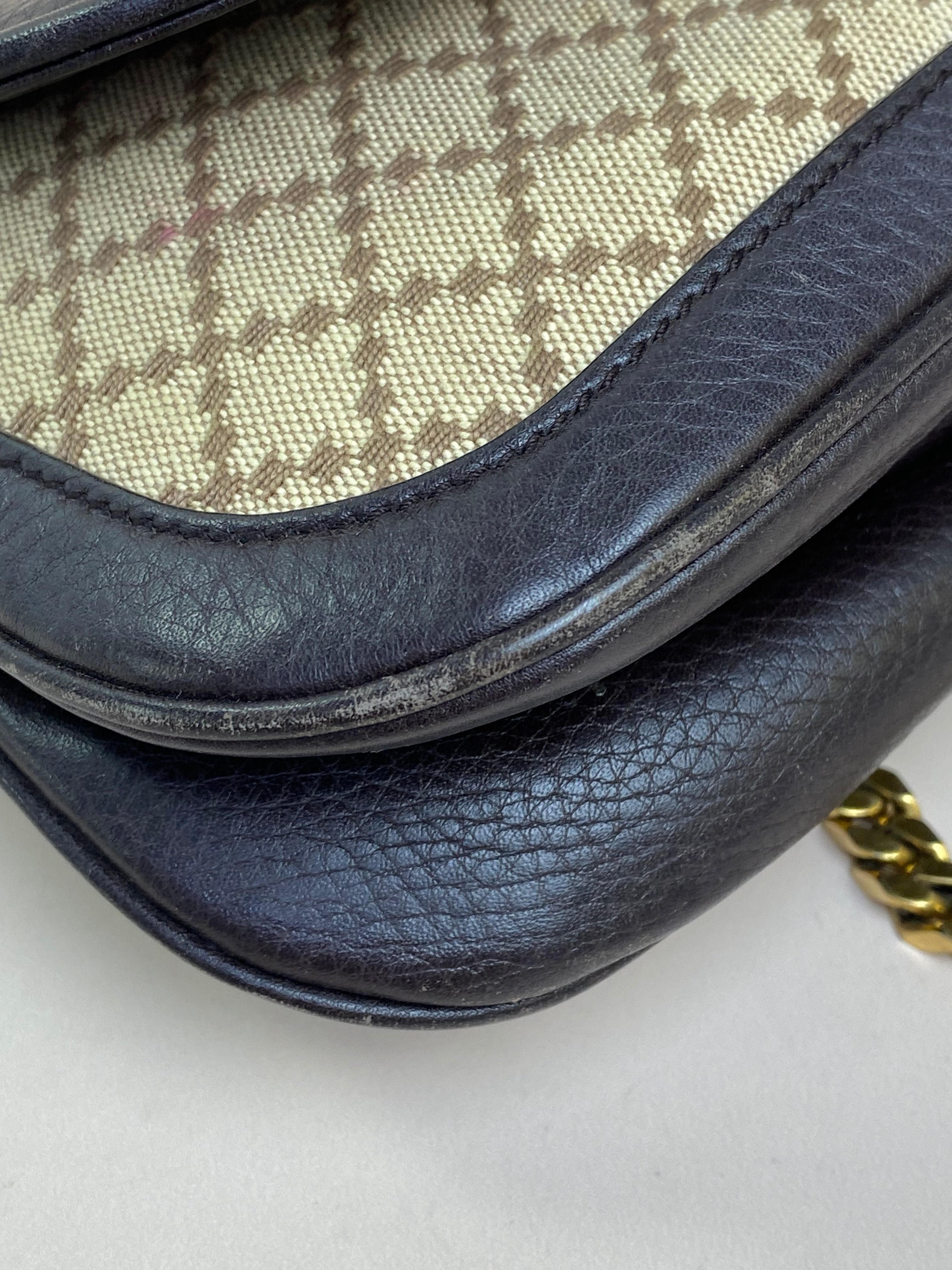 Gucci Bicolor Diamante 1973 Chain Shoulder Bag