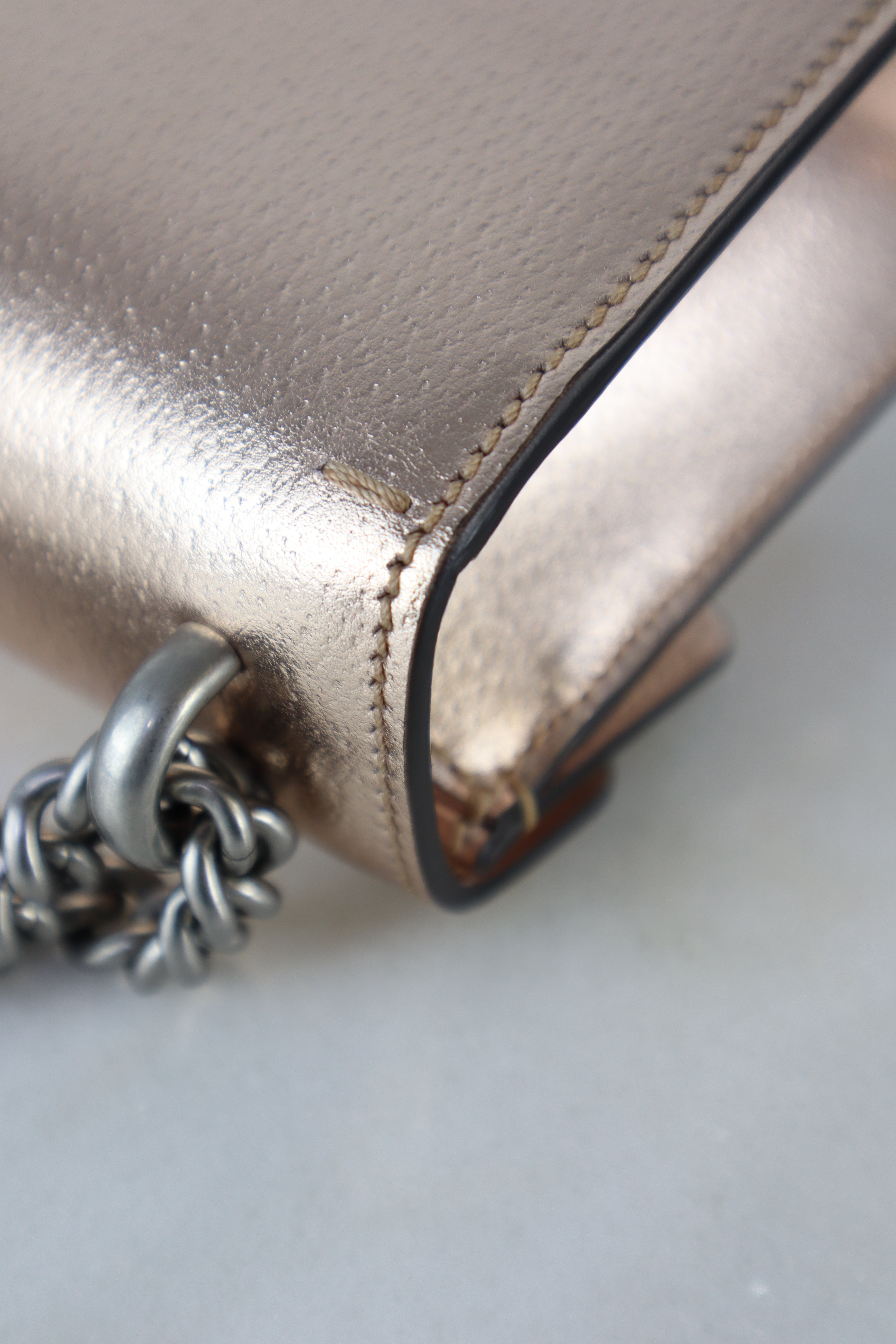 Gucci Pink Gold Small Dionysus Shoulder Bag