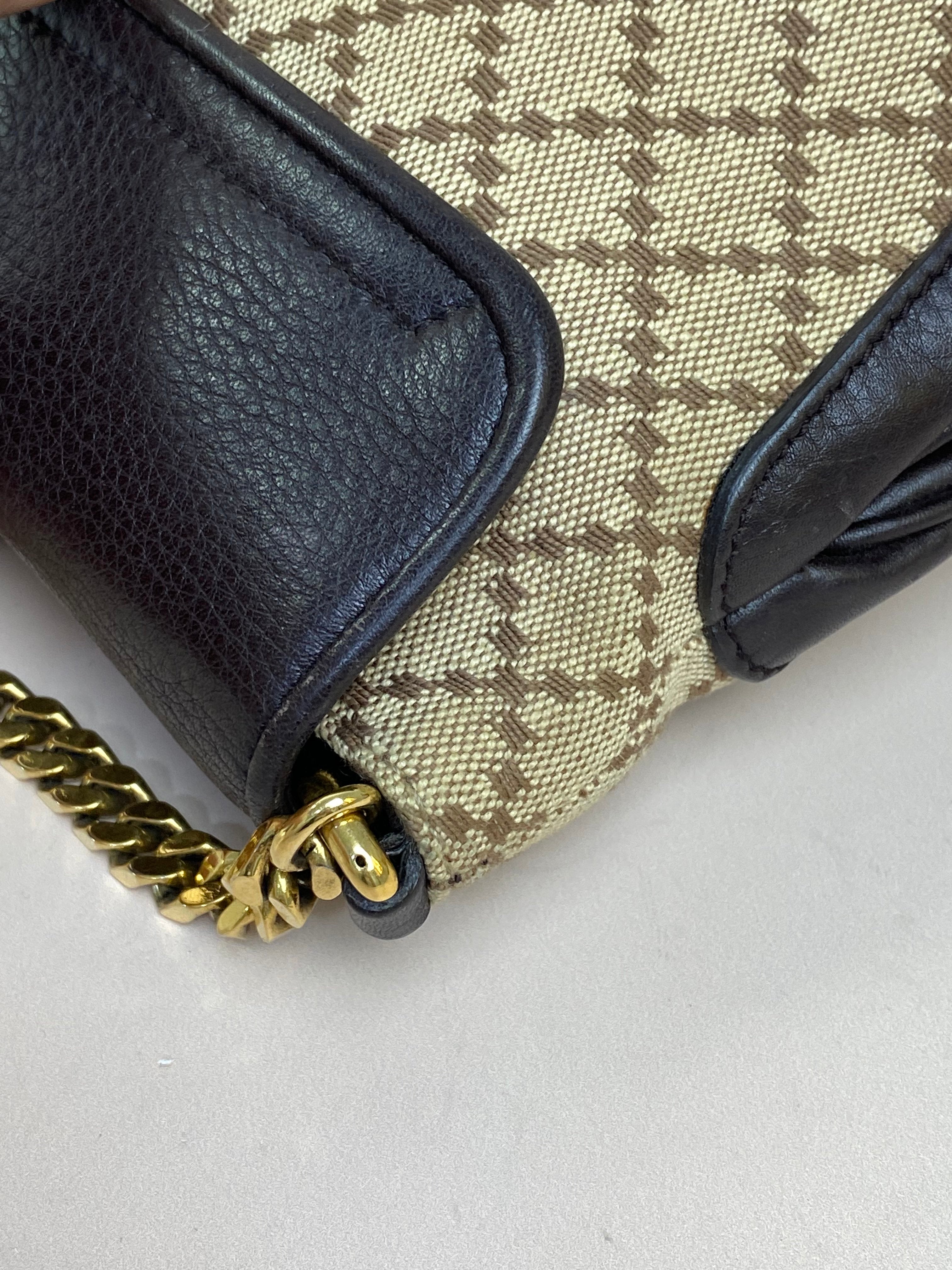 Gucci Bicolor Diamante 1973 Chain Shoulder Bag